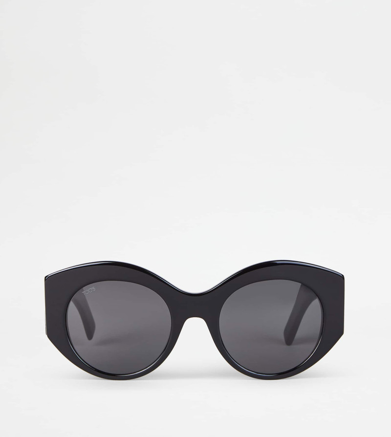 ROUNDED SUNGLASSES - BLACK 1