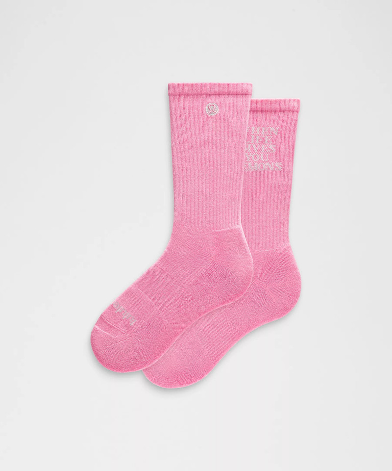 Unisex Daily Essential Crew Socks *Lemons Quote 1