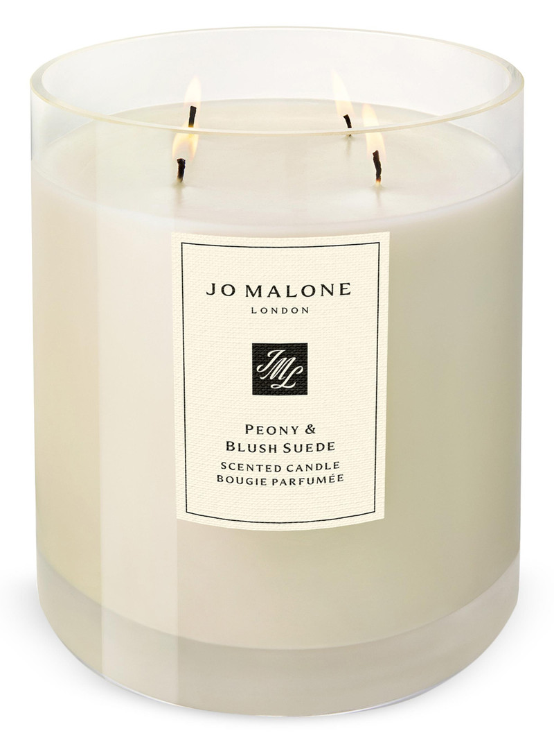 Peony & Blush Suede Luxury Candle 3