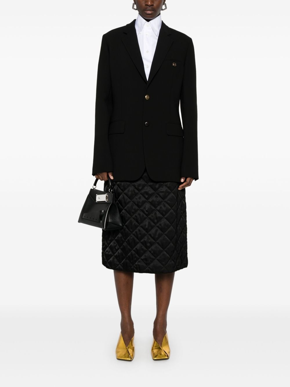 crepe blazer - 2