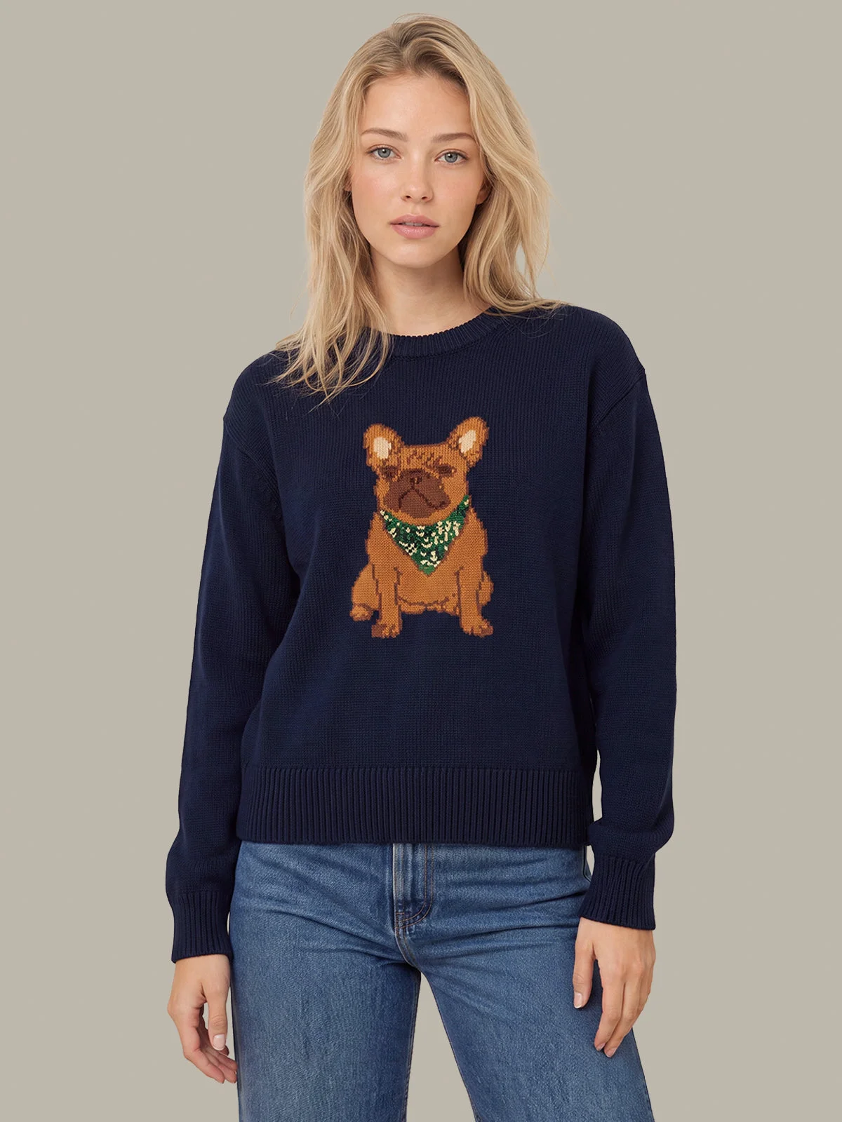 Sydney Dog with Bandana Sweater - 1