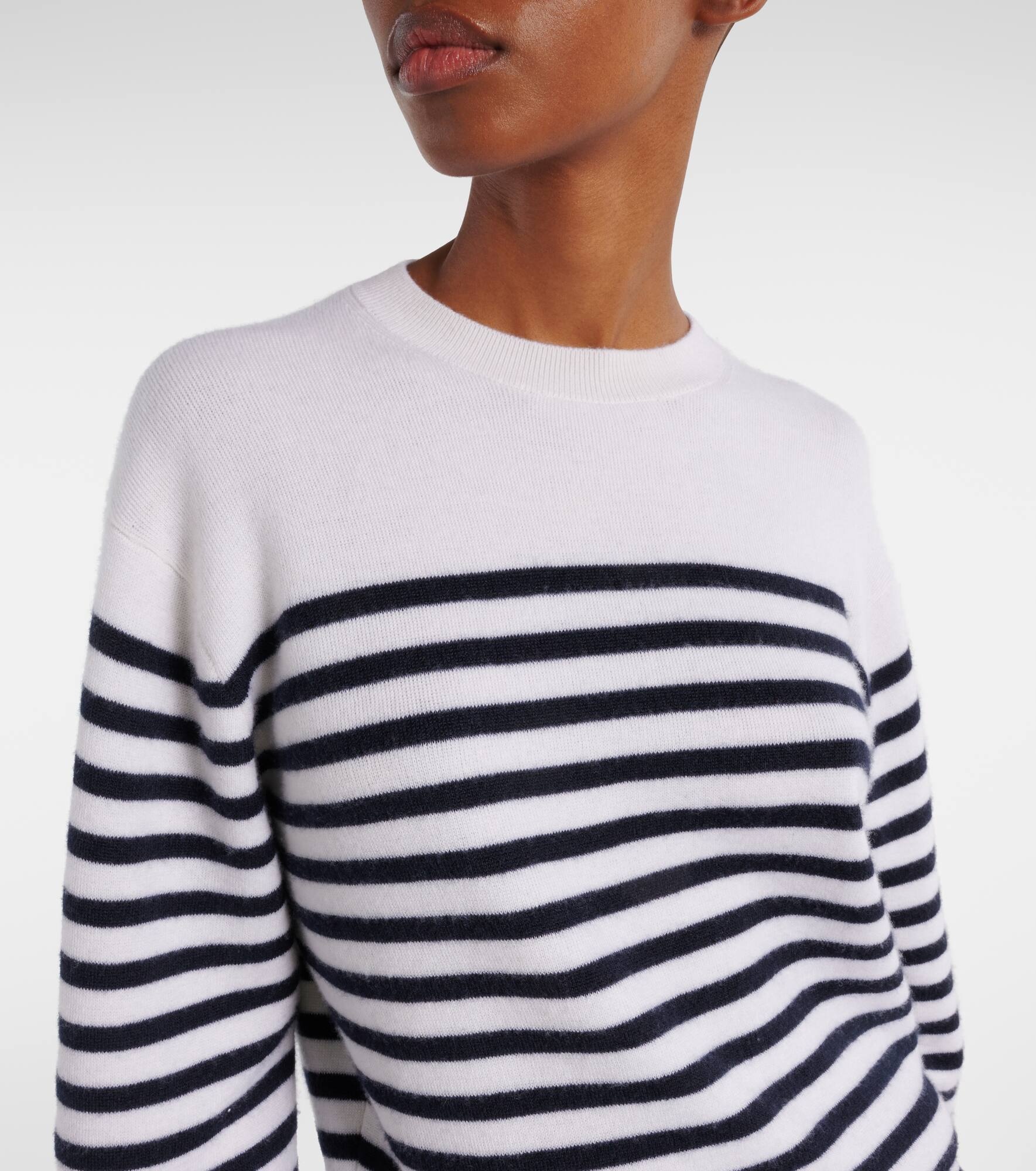 Viola striped cashmere-blend sweater - 4