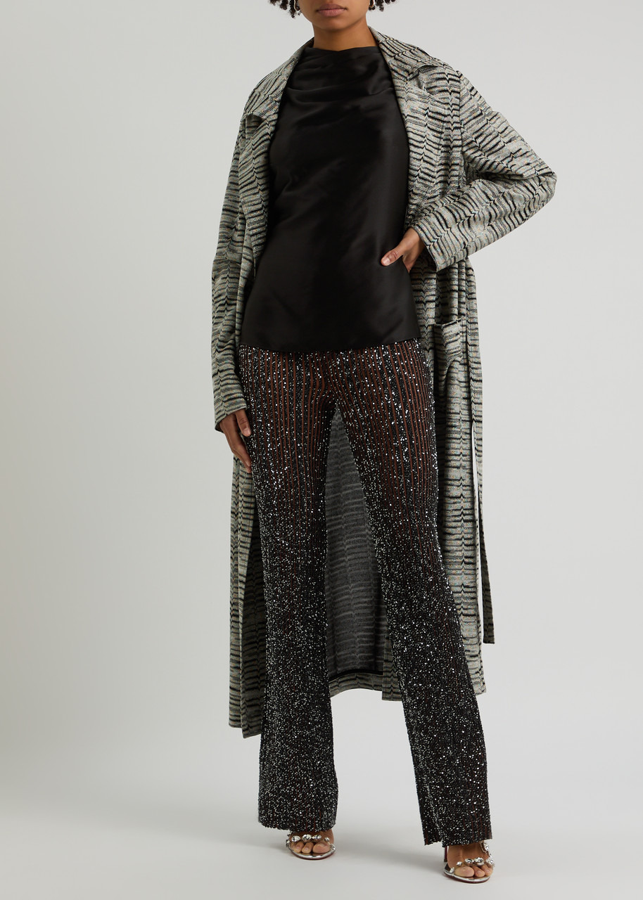 Missoni Striped Sequin-embellished Knitted Trousers - 4