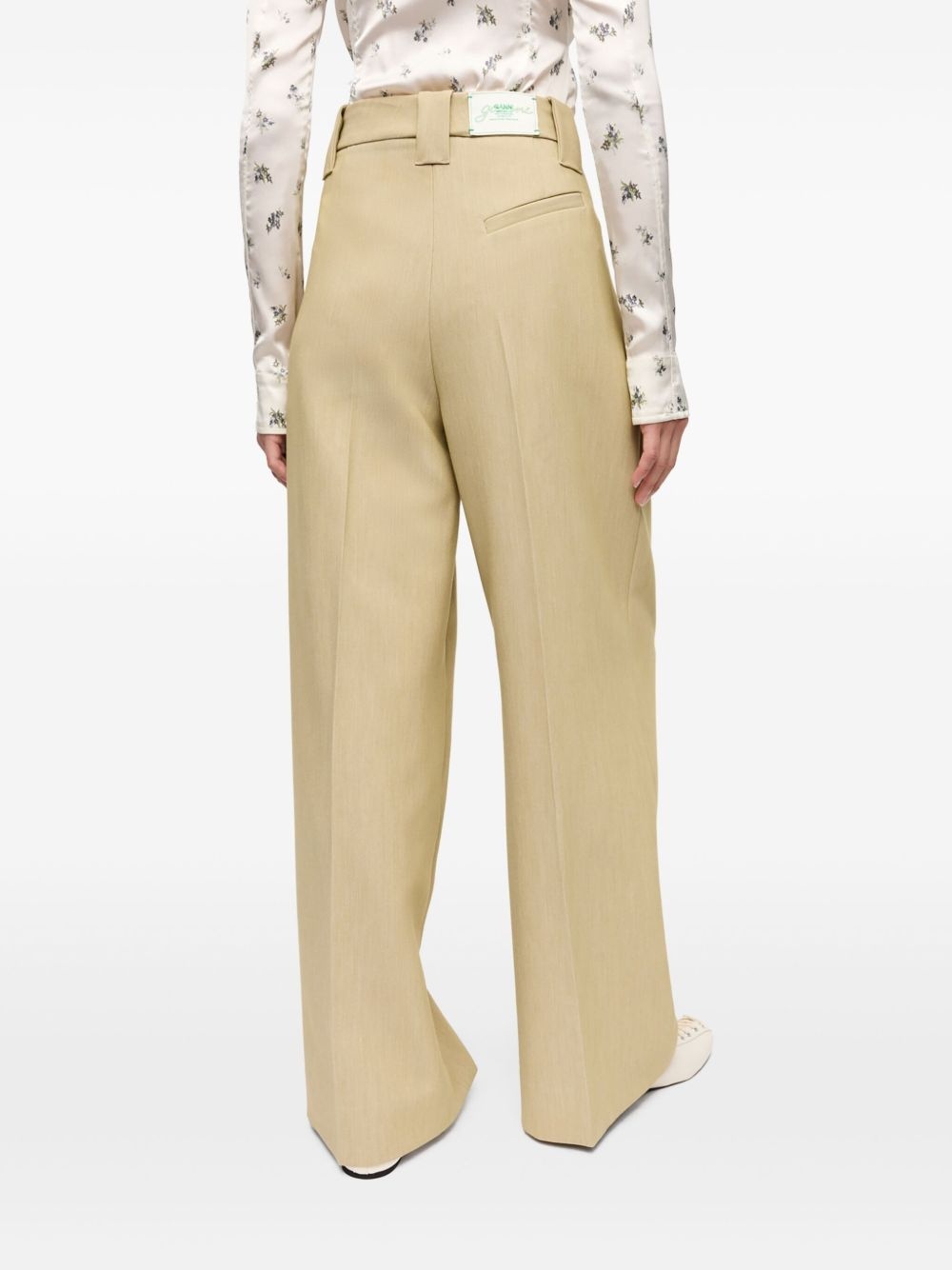 appliqué palazzo pants - 4