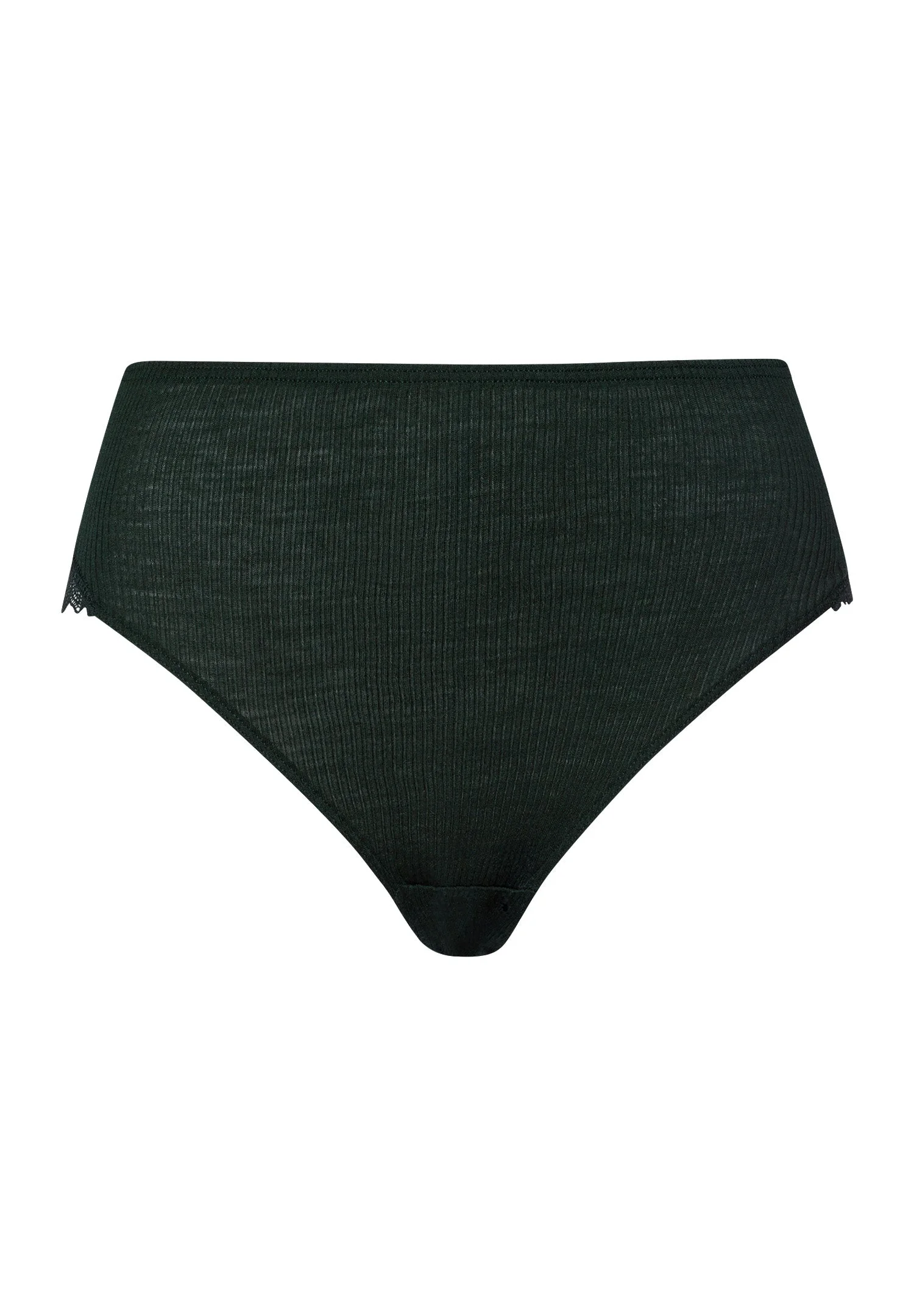 Celeste Wool And Silk Lace Trim Full Briefs - 1