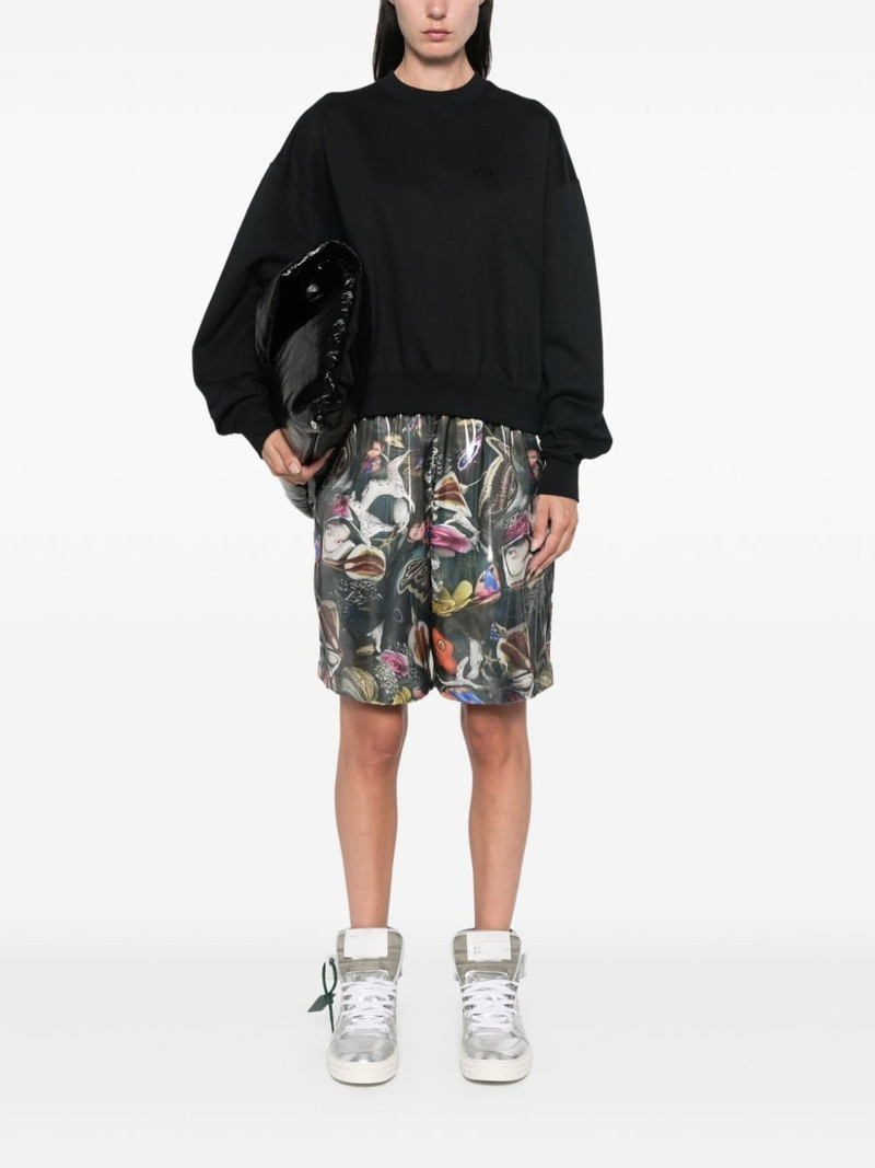 Y-3 x Adidas logo-print sweatshirt outlook