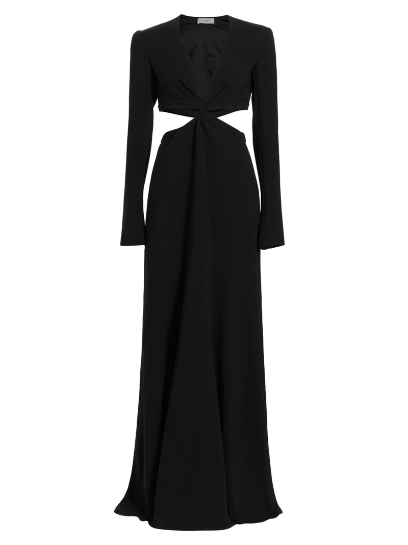 A. L.C. Women's Issa Cutout Long-Sleeve Gown - Black 1