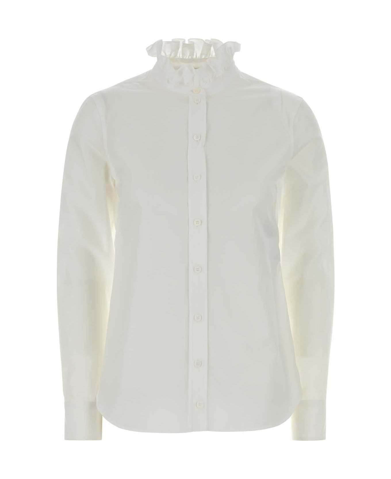 White Poplin Shirt - 1
