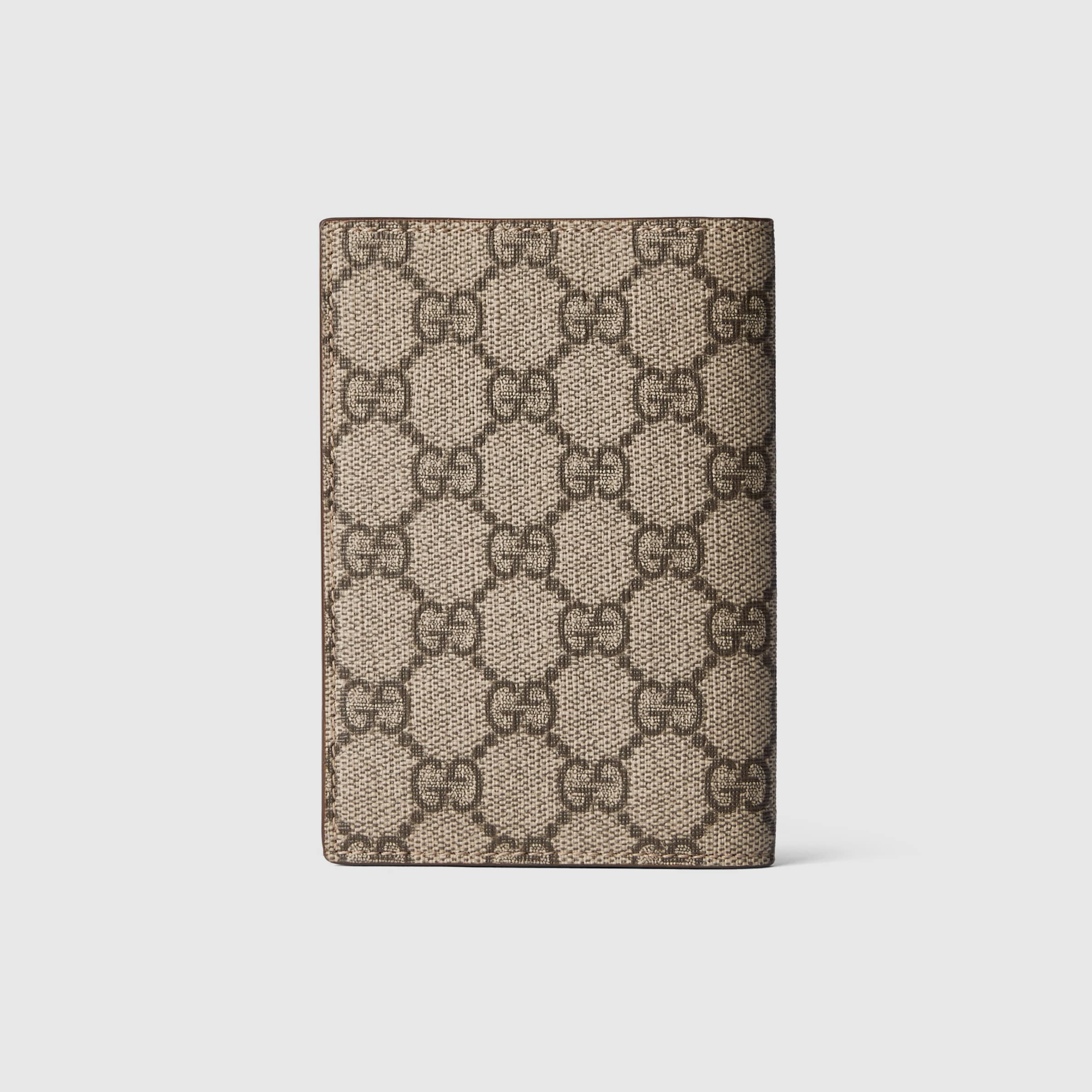 Brown interior GG passport case - 4