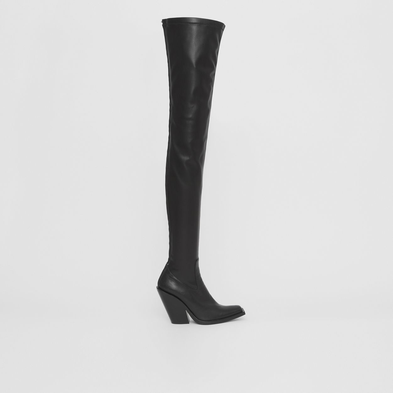 Stretch Lambskin Thigh-high Boots - 1