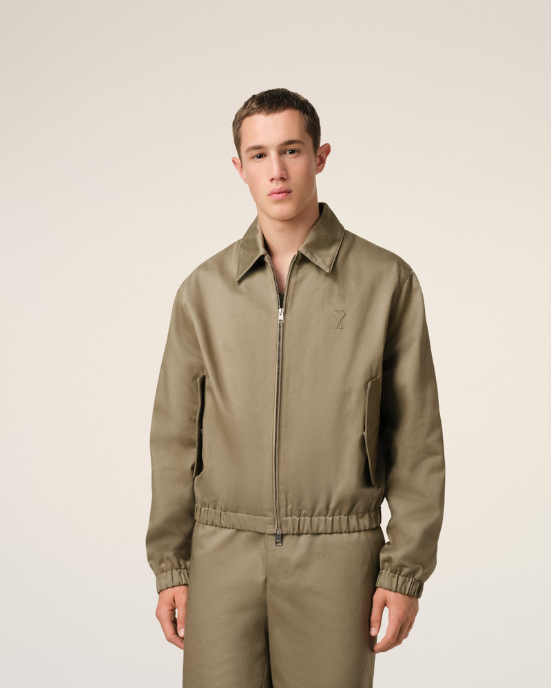 GREEN COTTON AMI DE COEUR ZIPPED JACKET 3