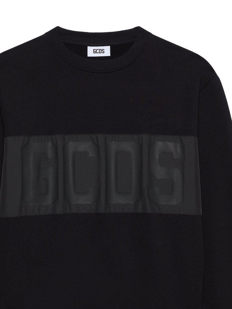 GCDS logo panel sweatshirt outlook