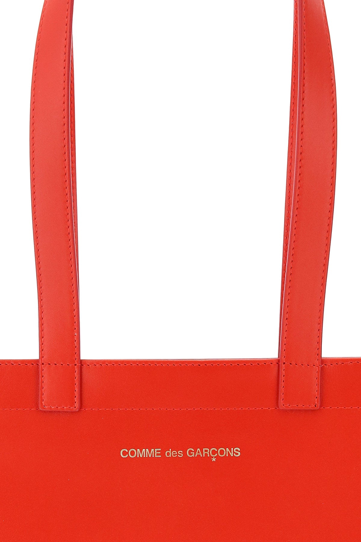 Comme Des Garcons Wallet - Comme Des Garcons Wallet leather logo tote bag - 3