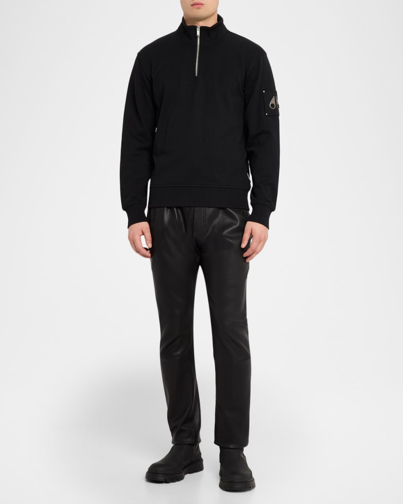 MOOSE KNUCKLES Men's Hartsfield Quarter-Zip Sweatshirt outlook