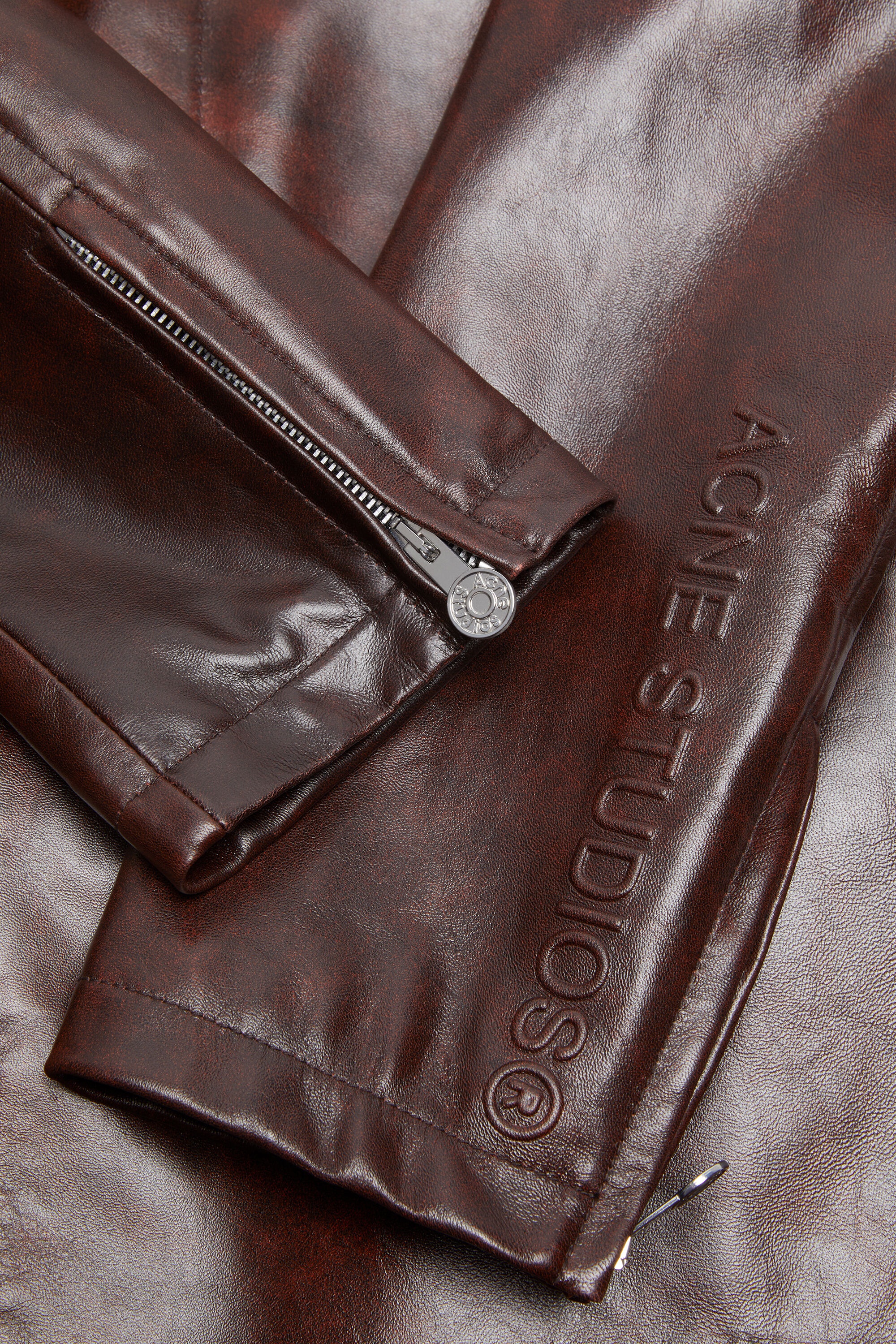 Leather coat - Brown - 6