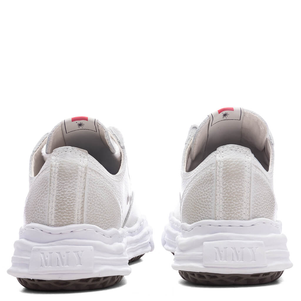 HANK LOW OG SOLE BRUSHED SHRINK LEATHER - WHITE - 4