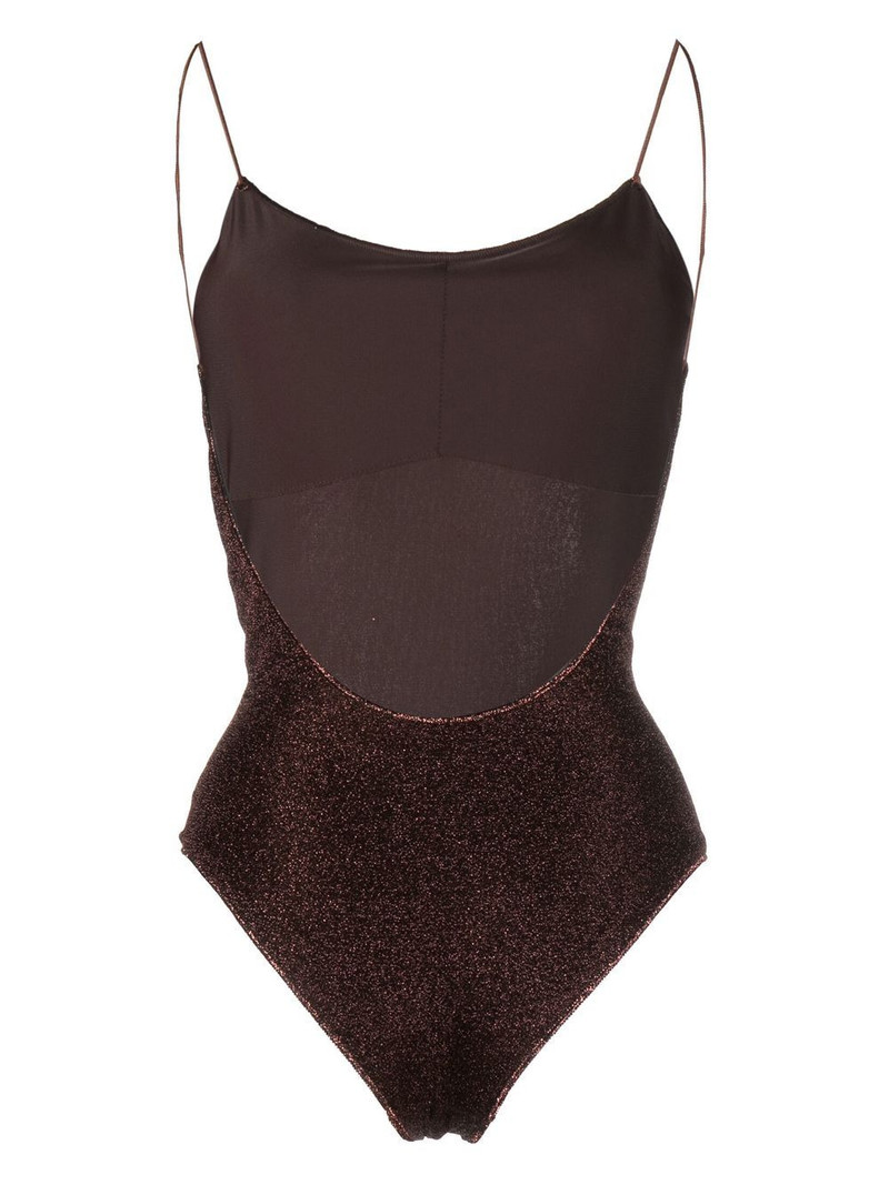 Oséree shimmer-effect swimsuit outlook