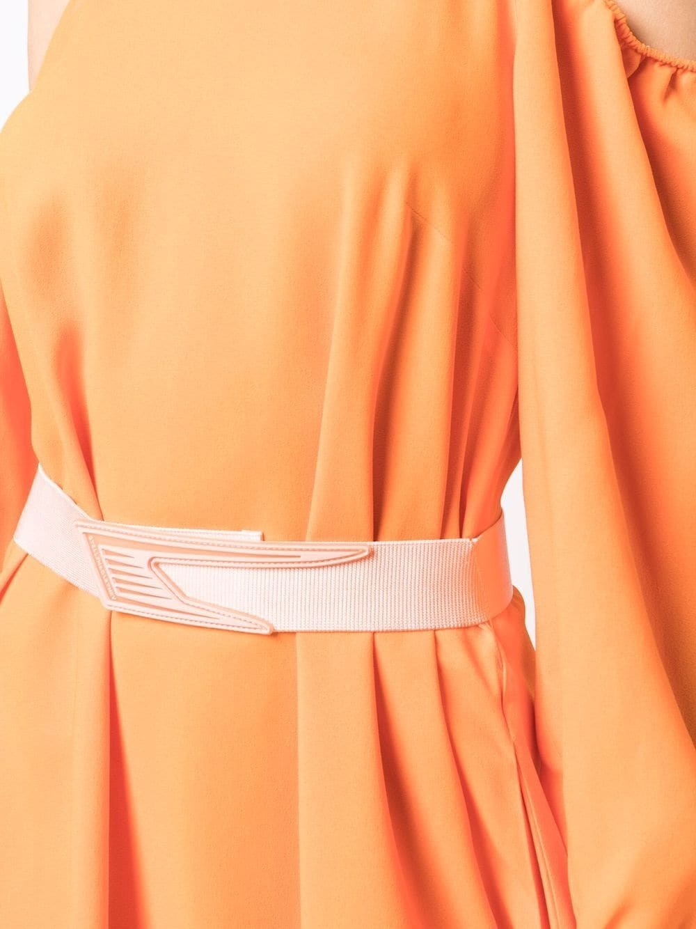 off-shoulder mid-length dress - 5