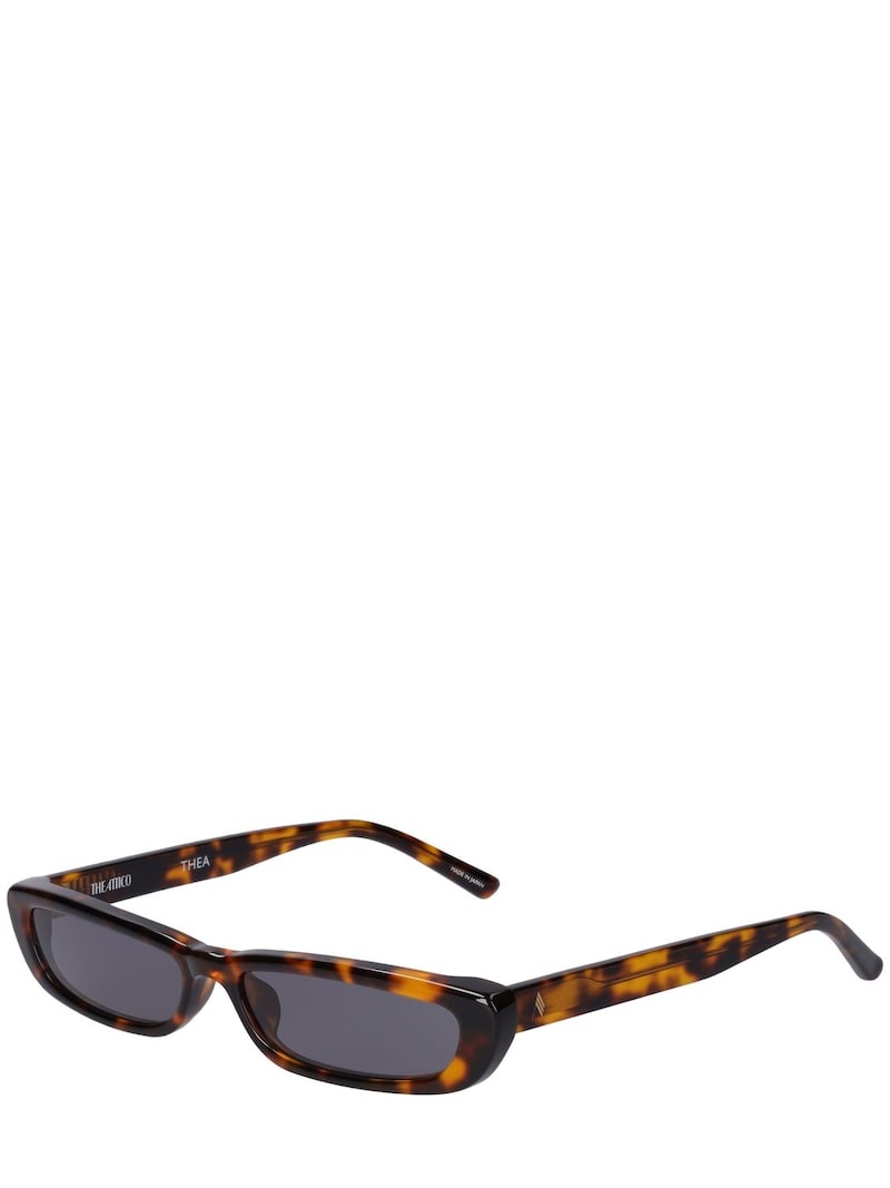 Thea slim squared acetate sunglasses - 4