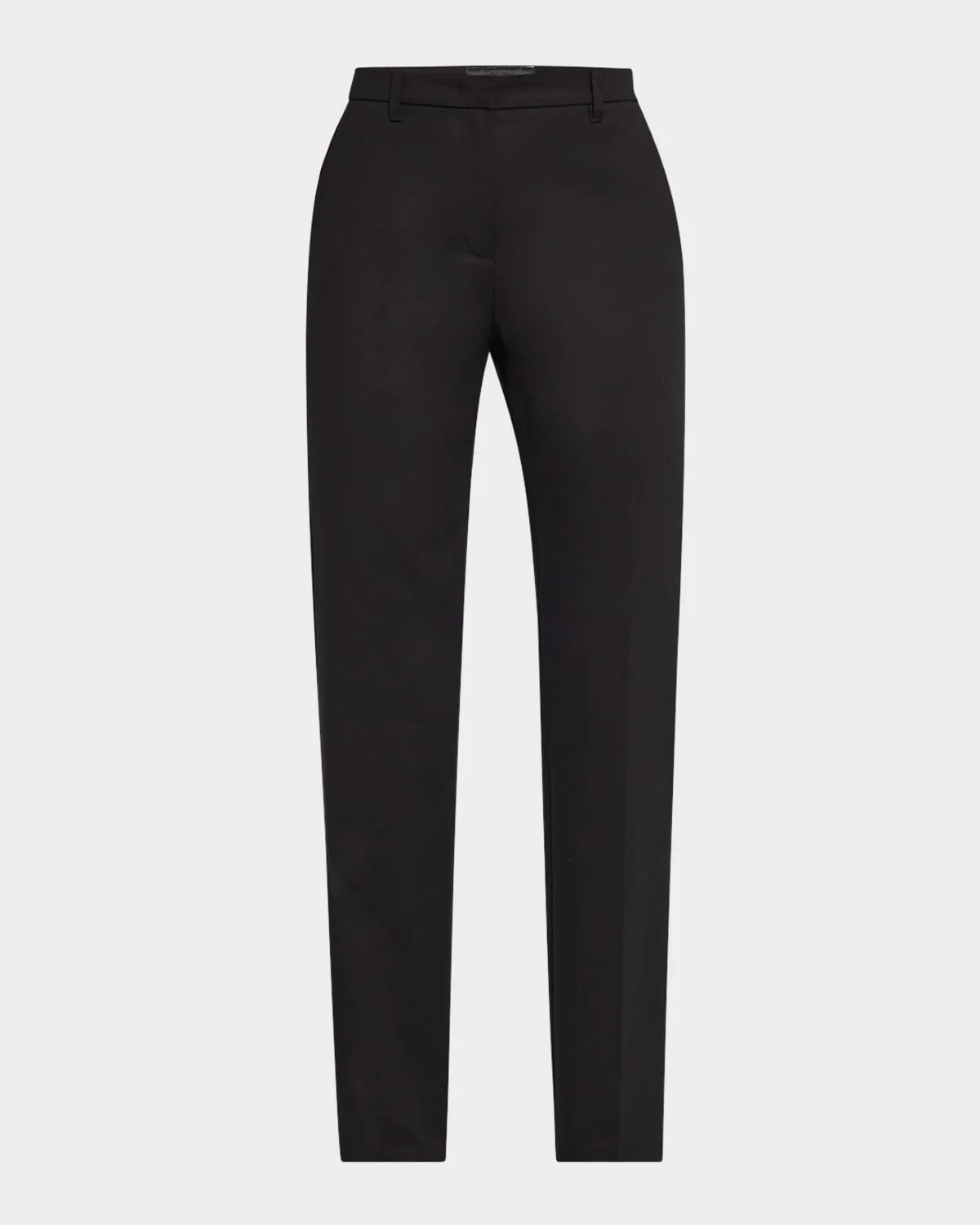 Mid-Rise Straight-Leg Trousers - 1