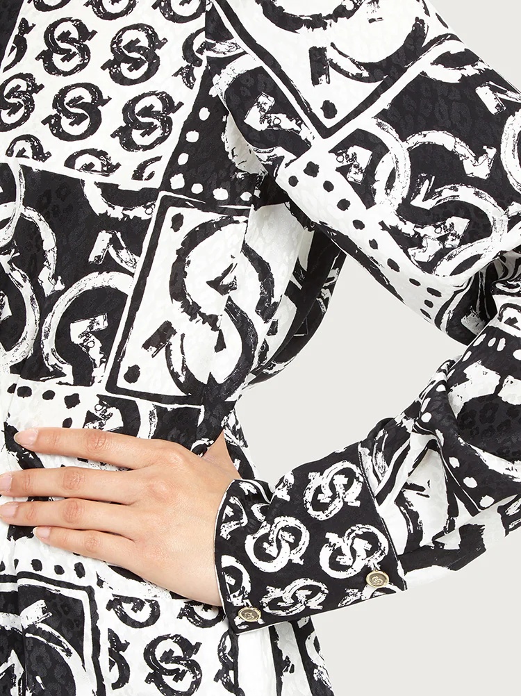 SILK JACQUARD SHIRT - 5