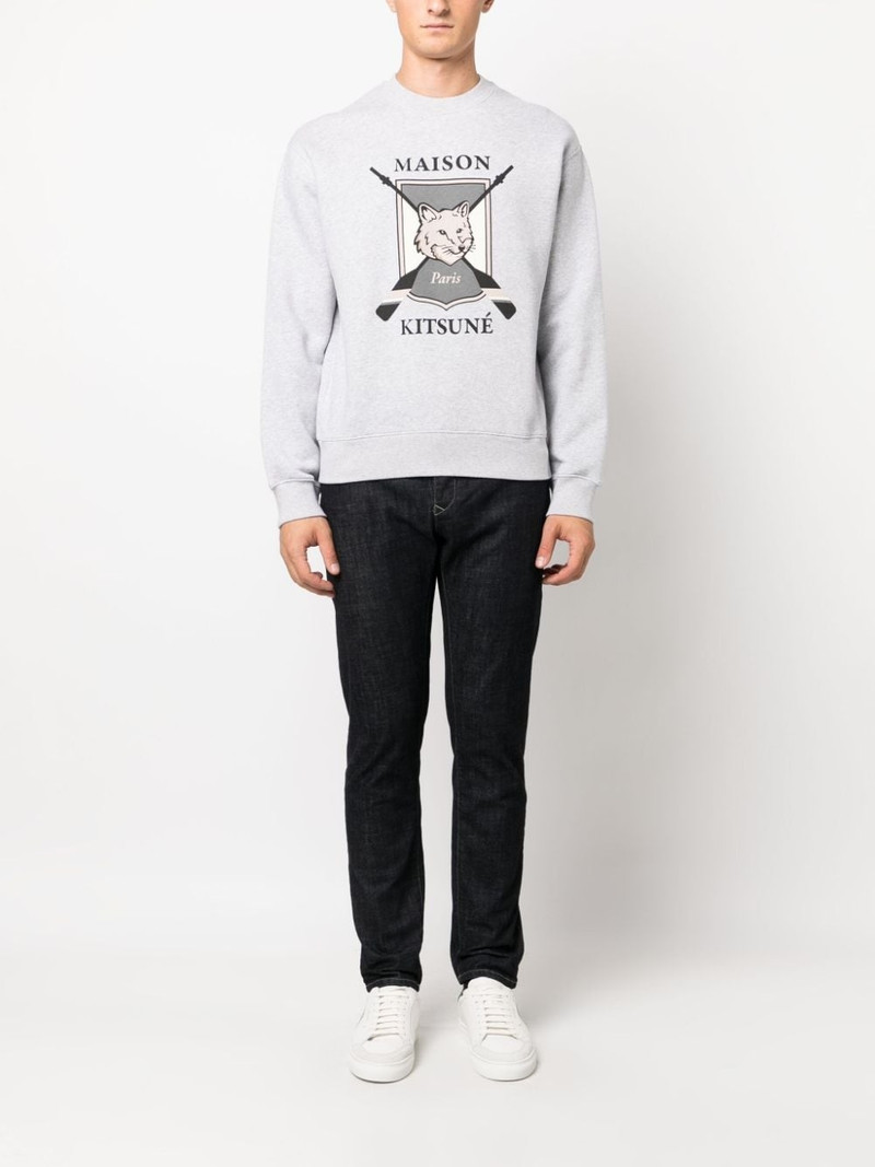 Maison Kitsuné logo-print cotton sweatshirt outlook