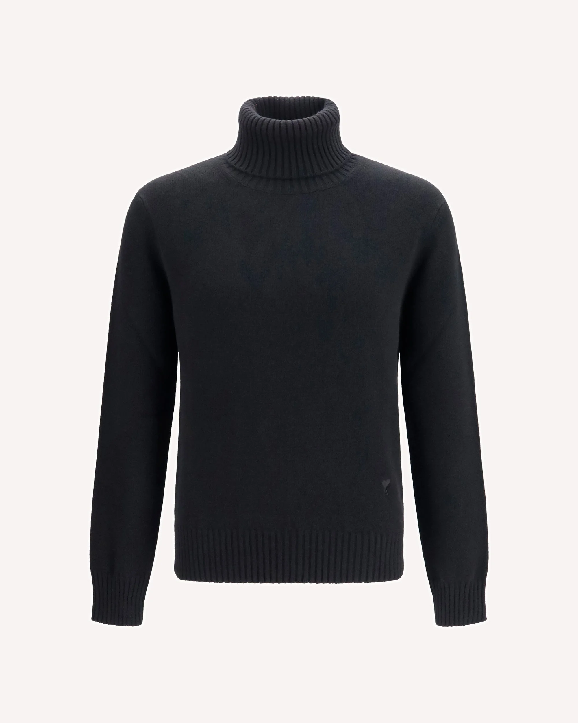 Embroidered logo high-neck Sweater - 1