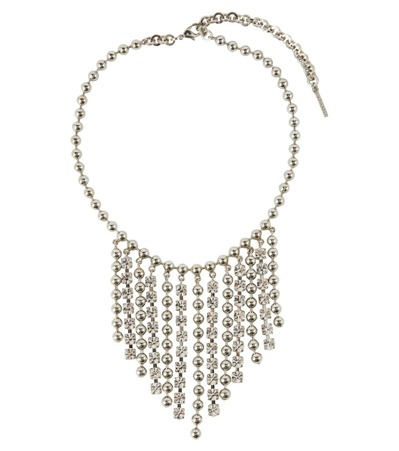 Embellished fringed necklace 1