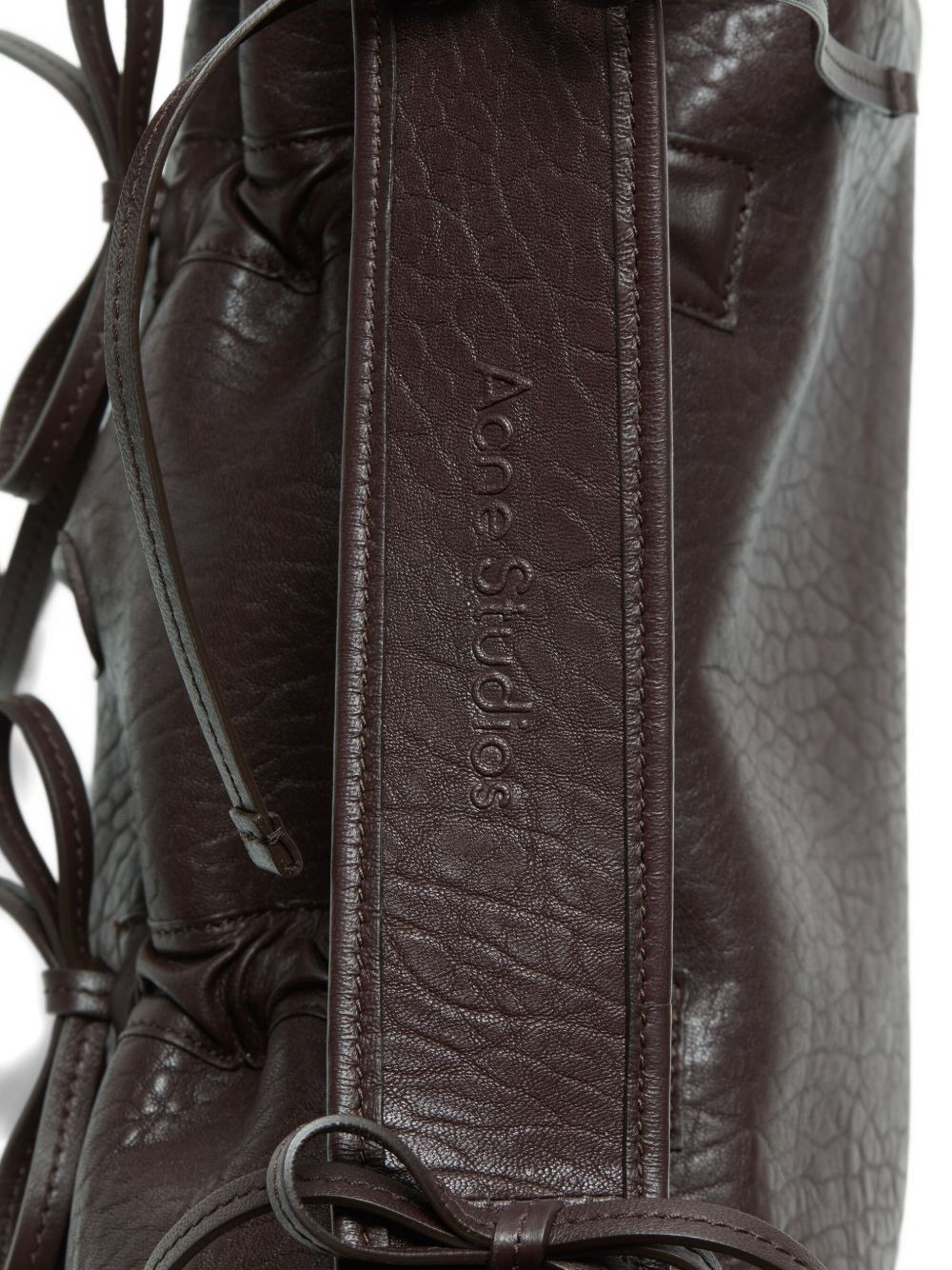multi-pocket leather shoulder bag - 4