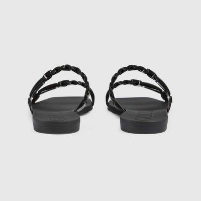 GUCCI Women's rubber slide sandal outlook