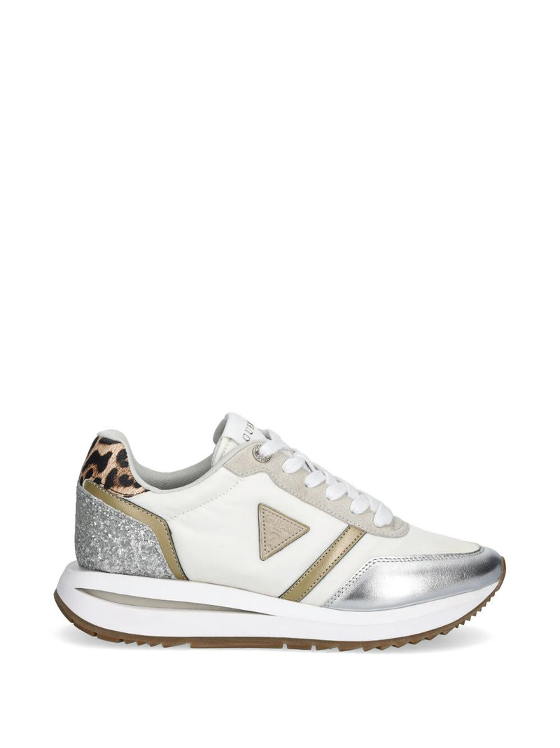 leopard-panel sneakers 1