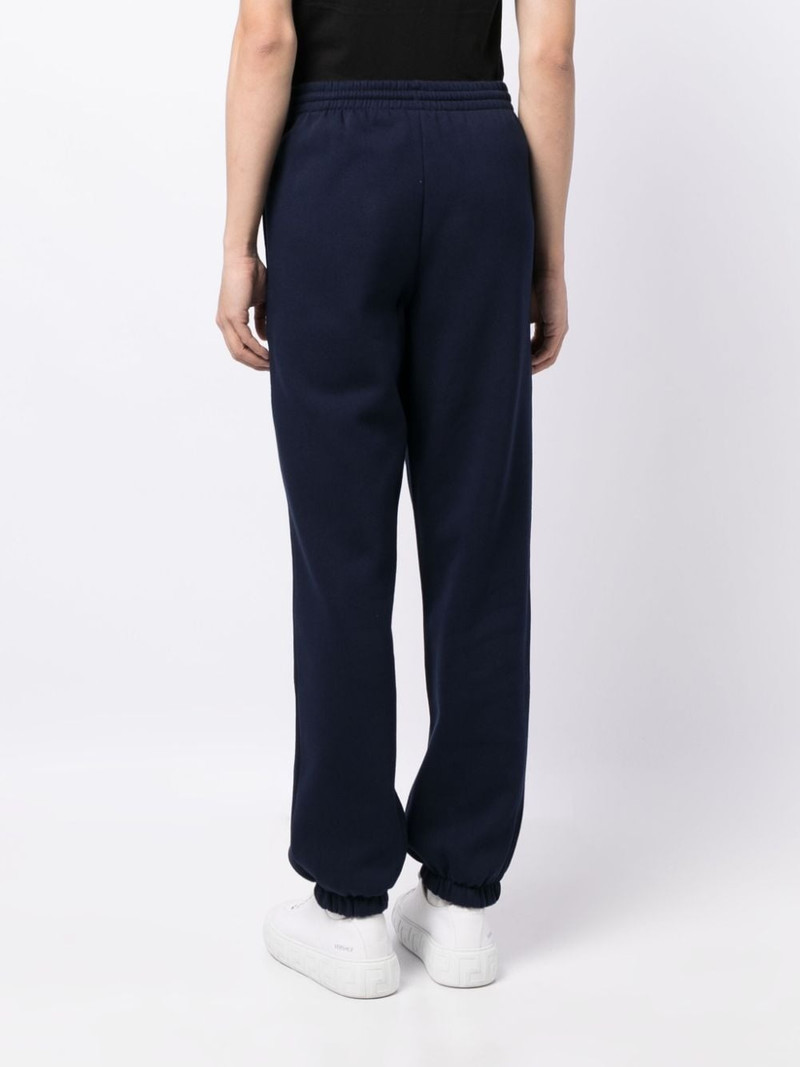 crocodile logo-patch fleece track pants 4