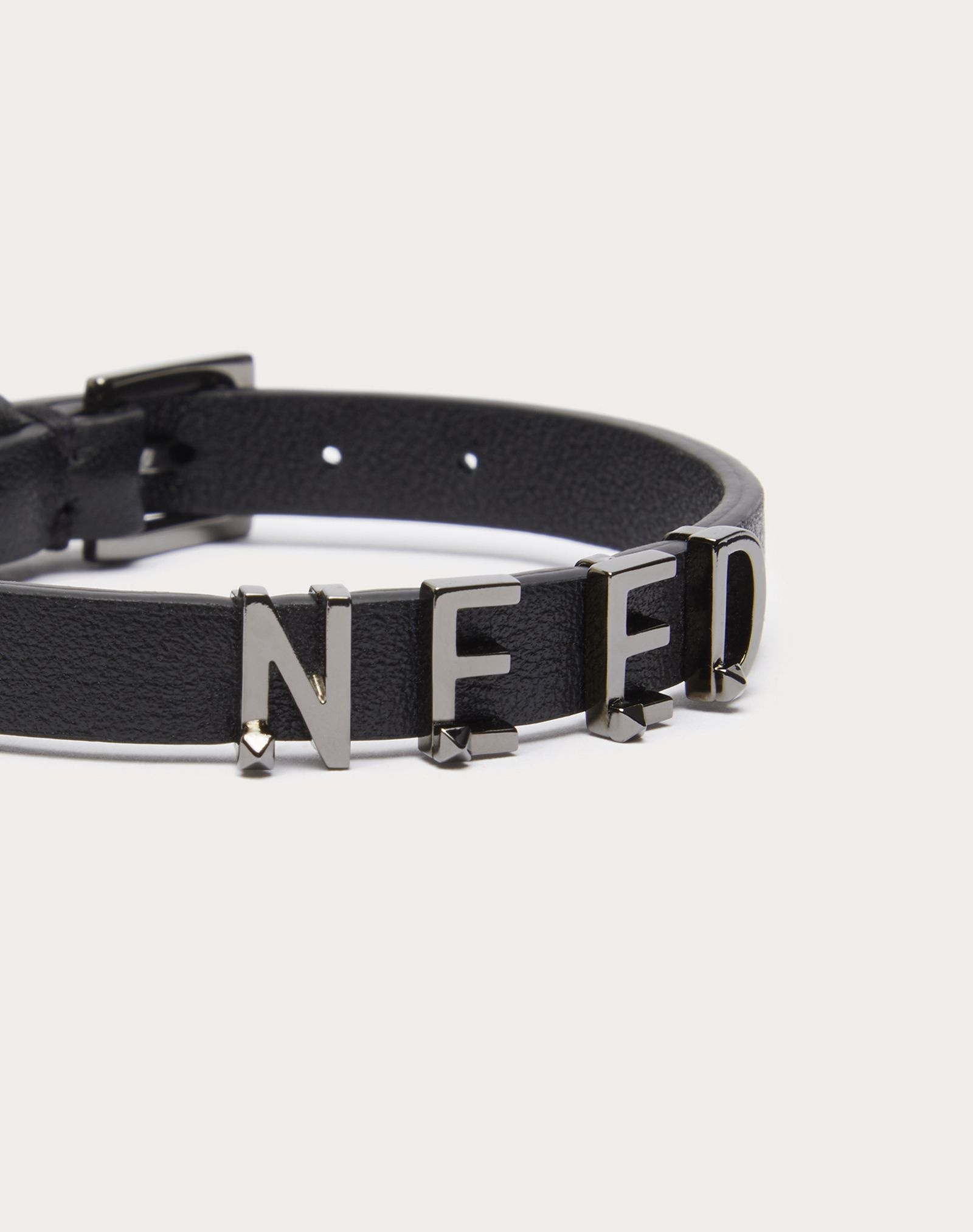 Valentino Garavani Lovers Language calfskin bracelet 2