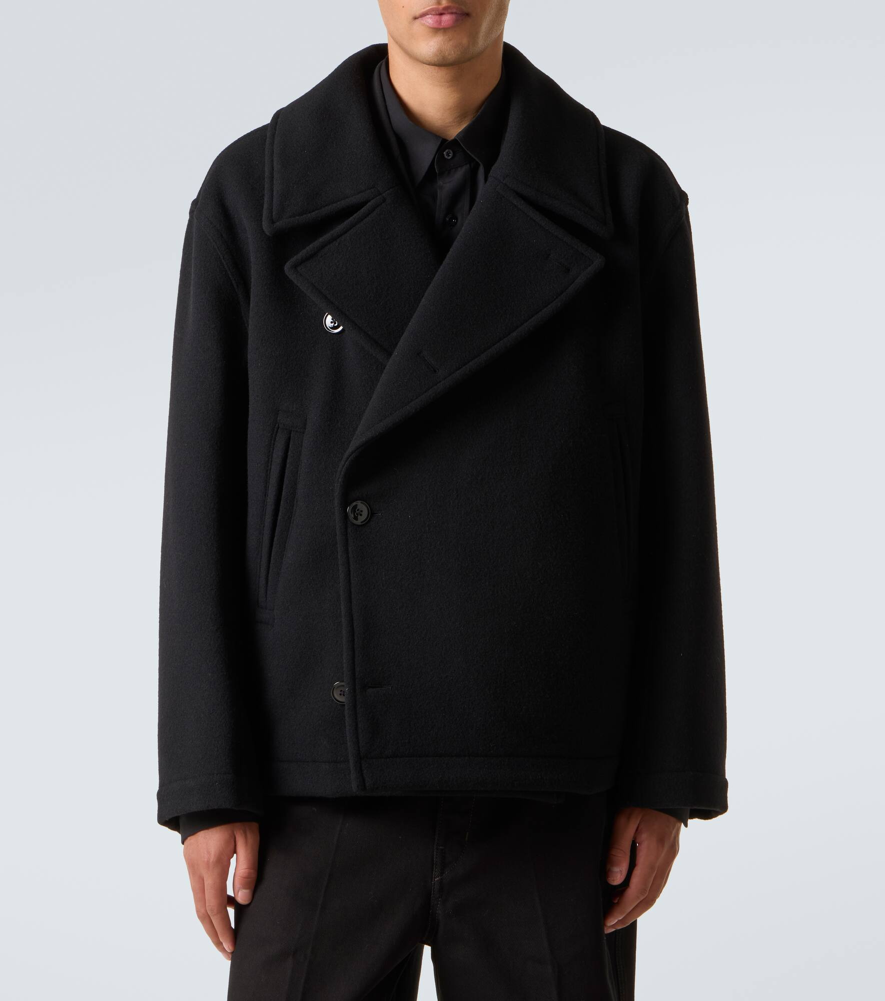 Wool peacoat - 3
