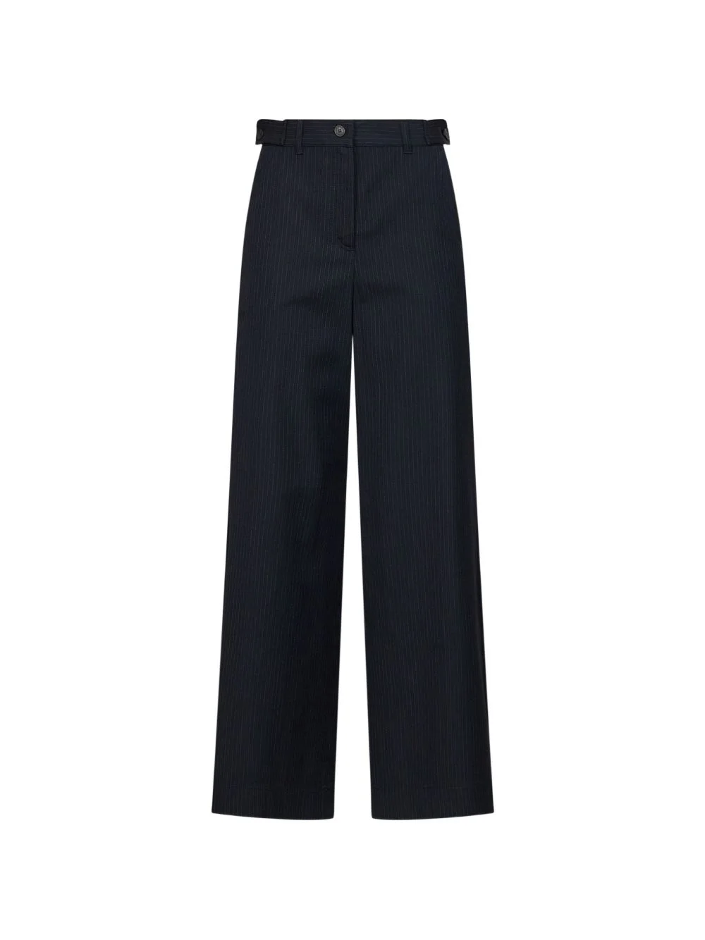 pinstriped high-waisted trousers - 1