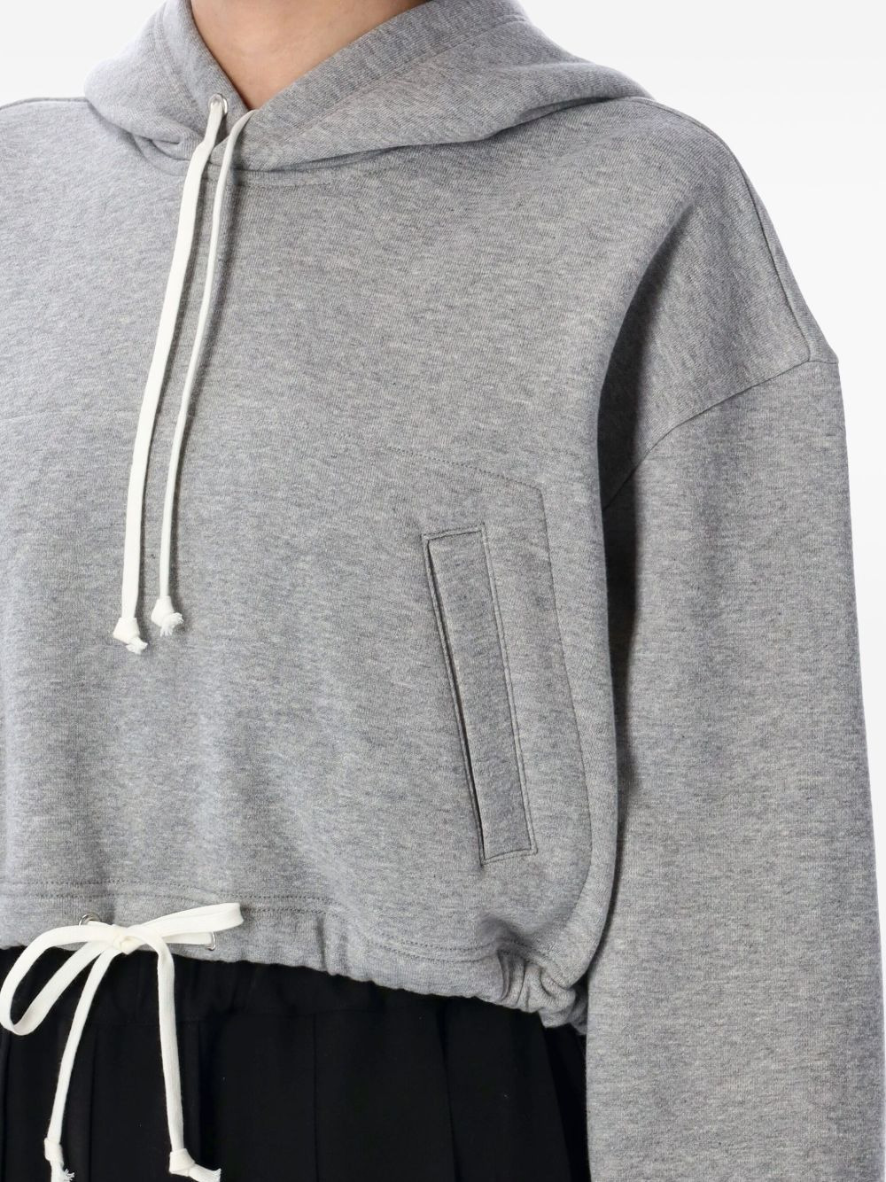 drawstring-hem hoodie - 3