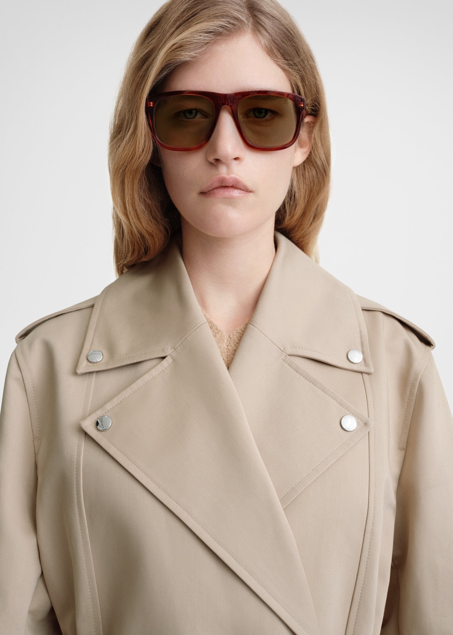 Cotton biker trench fawn - 5
