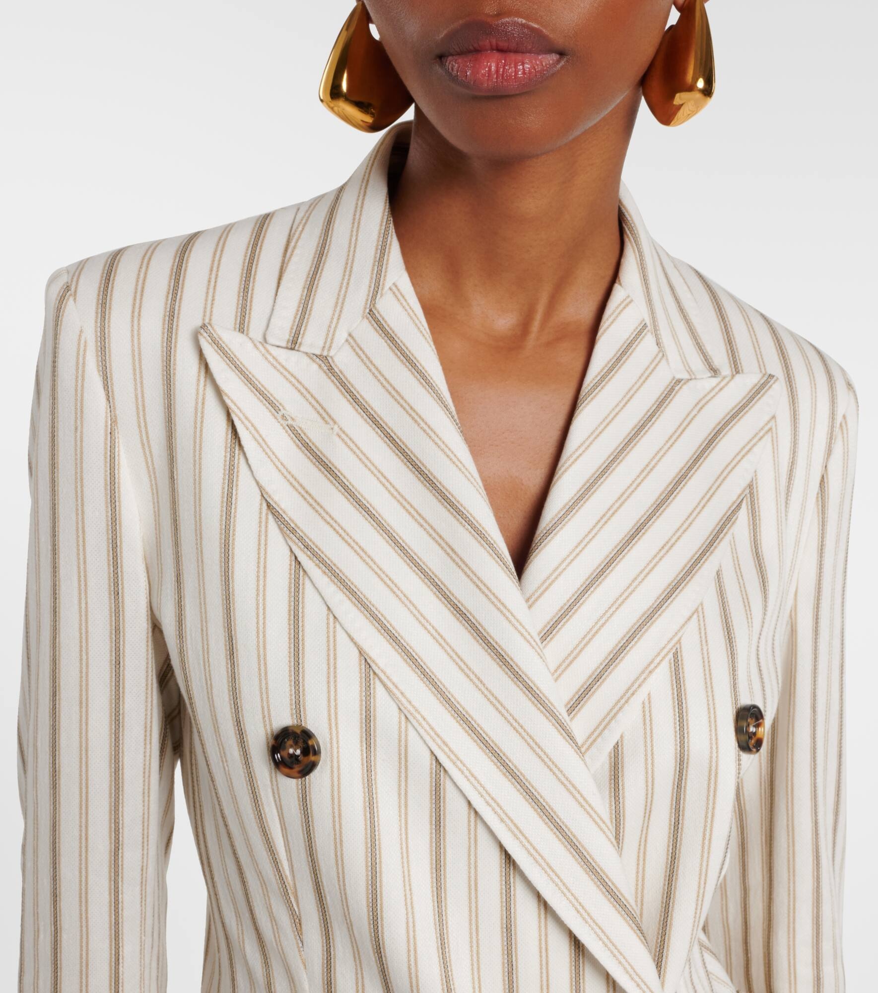 Pensile cotton and linen blazer - 4