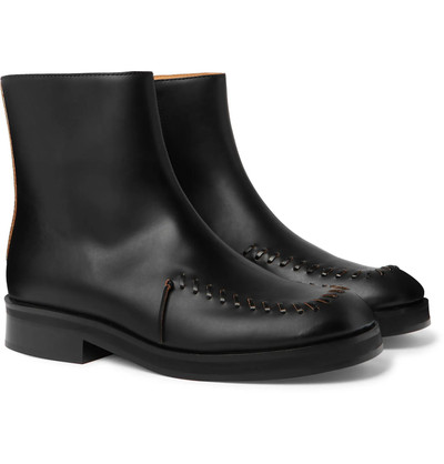 JW Anderson Whipstitched Leather Chelsea Boots outlook