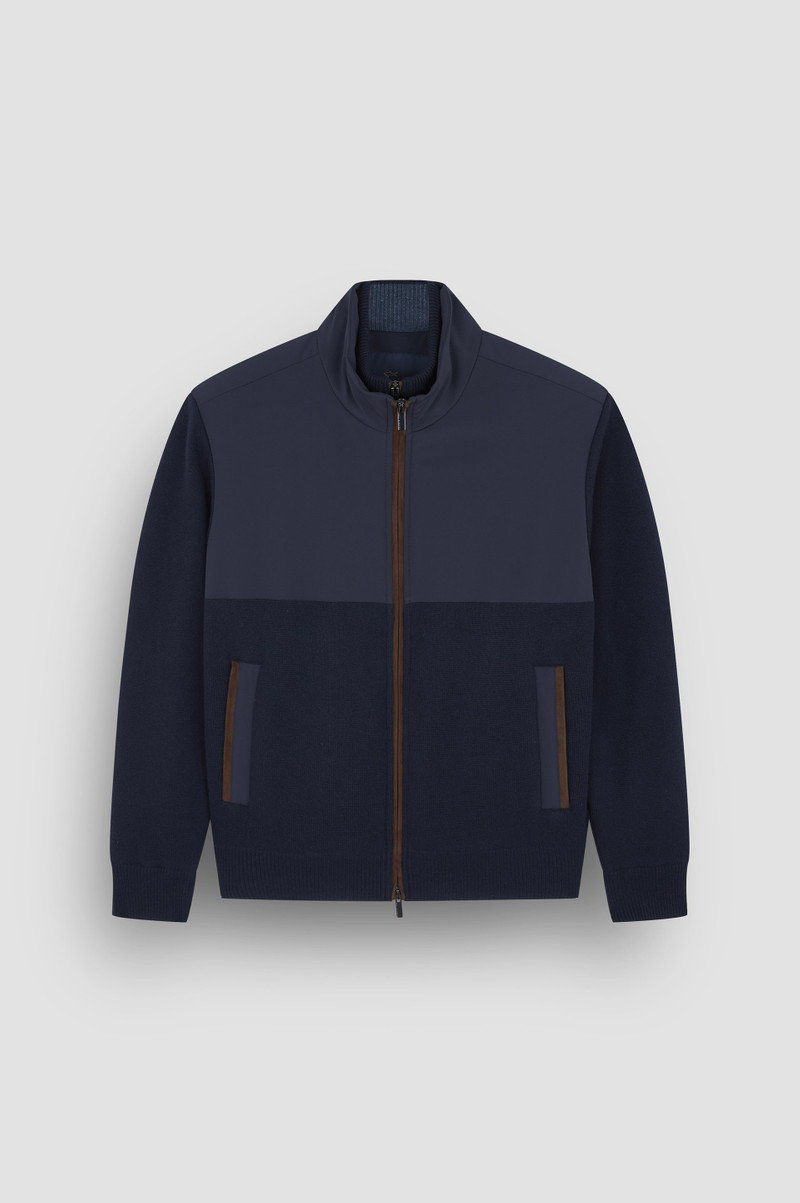 HYBRID JACKET IN WOOL AND CASHMERE WITH SUEDE AND TYPHOON® RE-4X4 STRETCH DETAILS 1