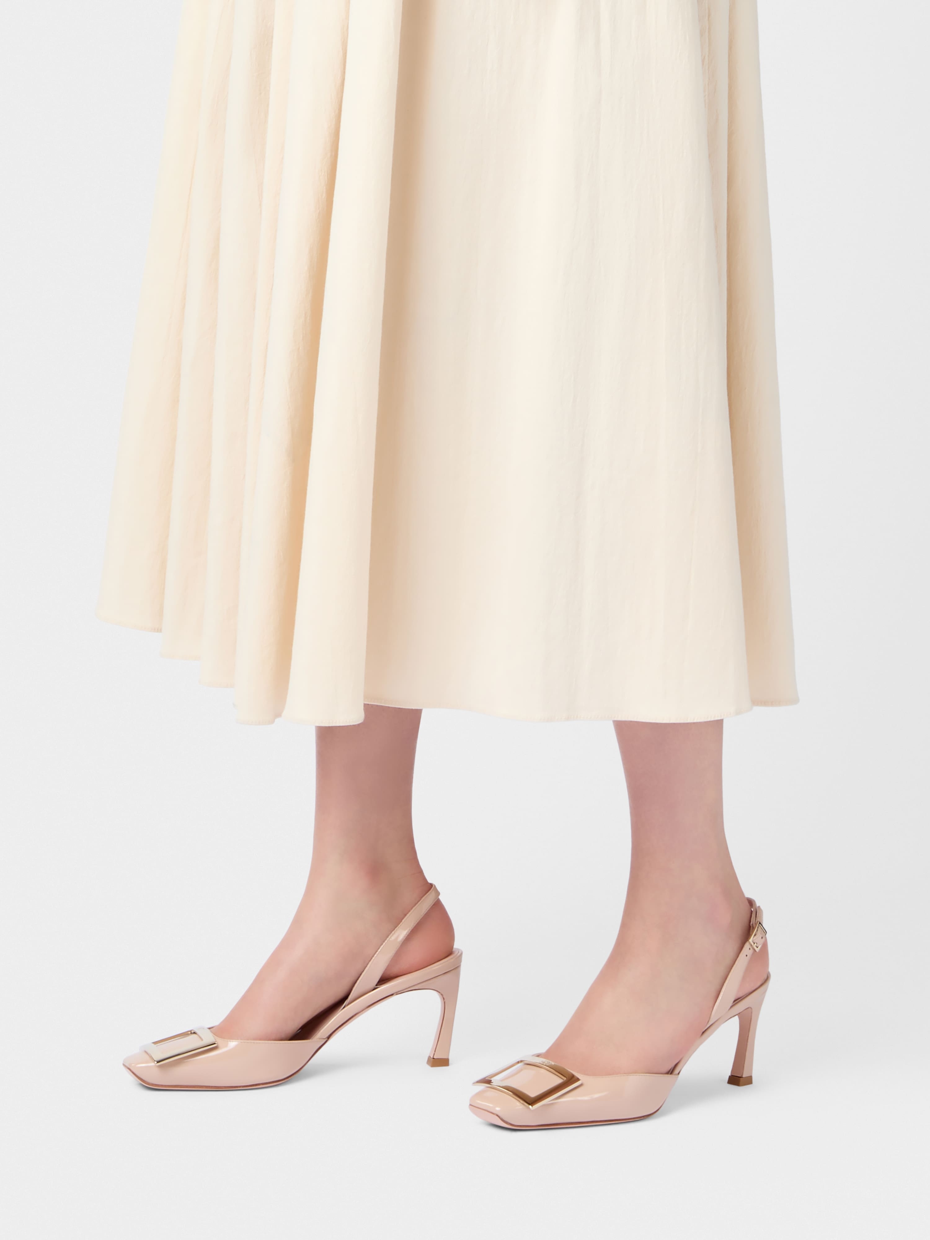 Trompette Slingback Pumps in patent leather - 10