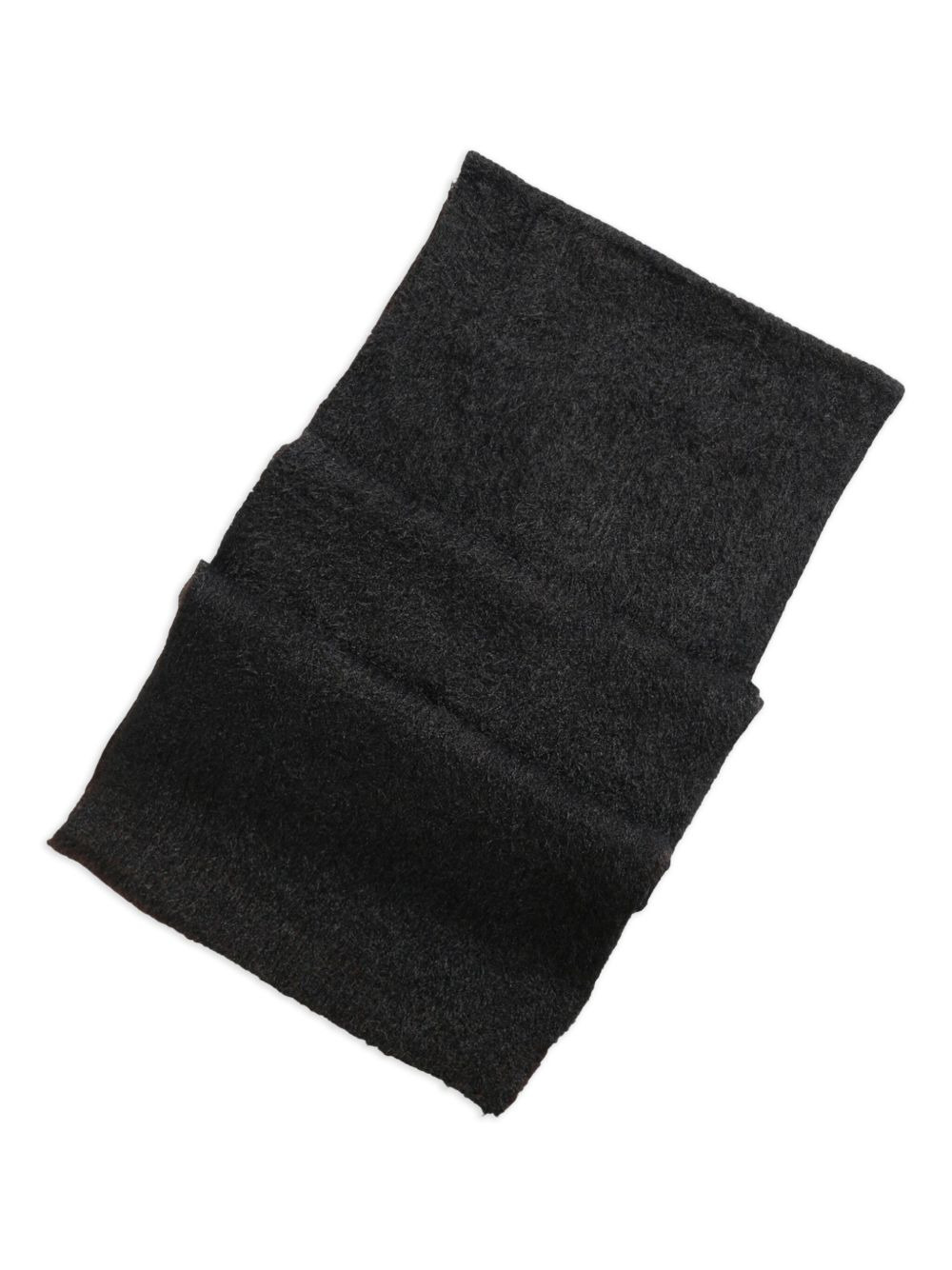 ribbed-knit two-tone scarf - 3