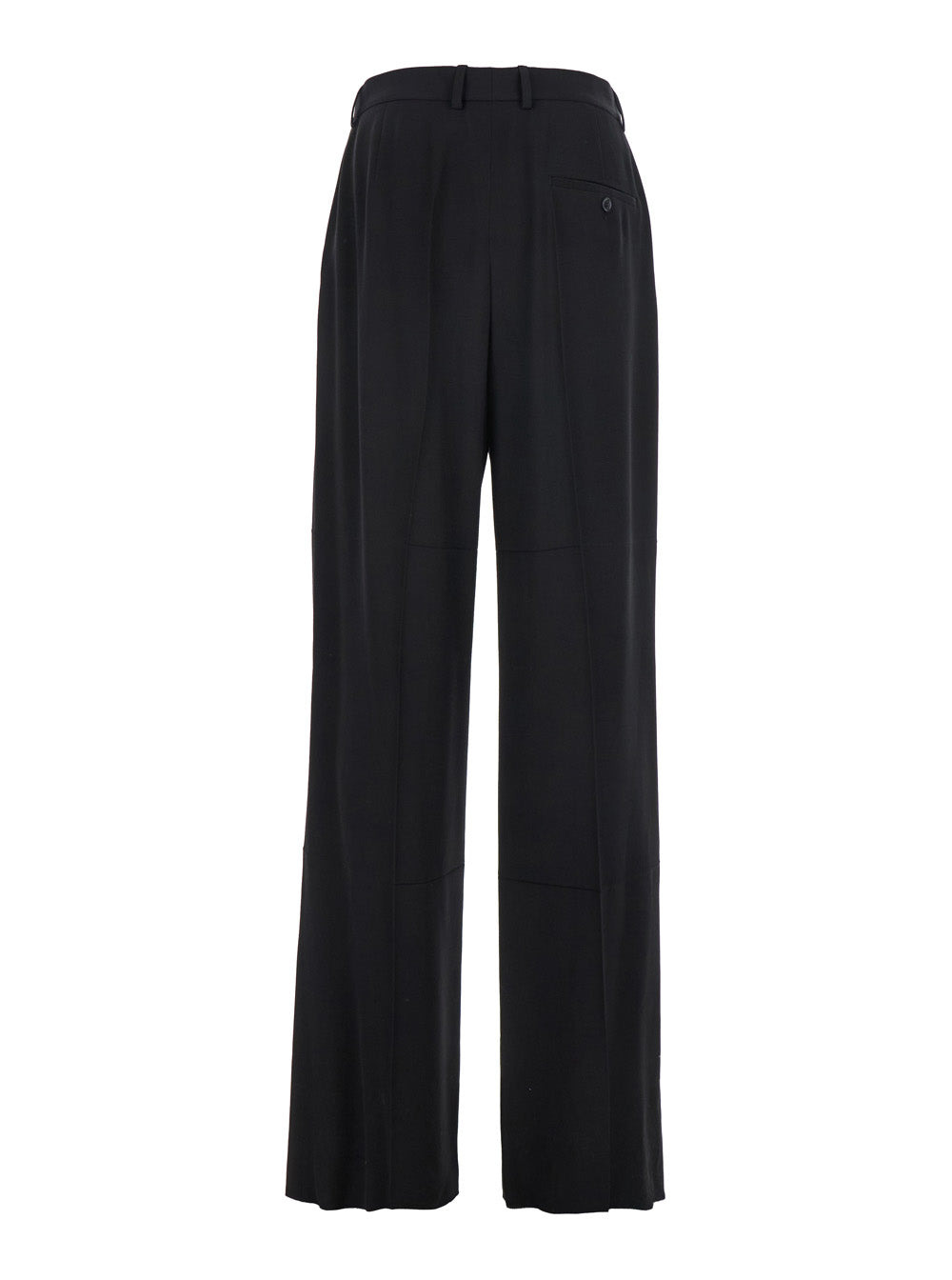 Balenciaga Men Black Pants With Belt Loops In Wool Blend Man - 2