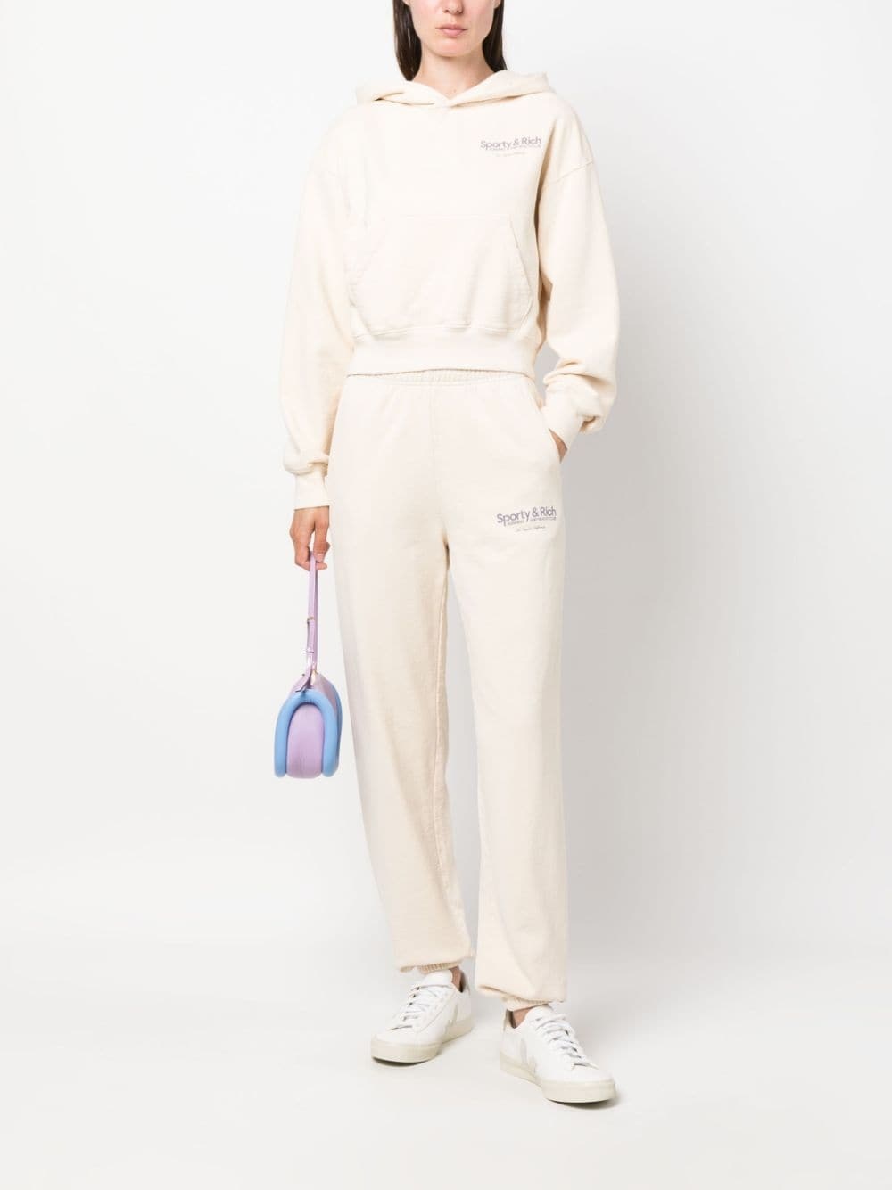 logo-print elasticated pants - 2