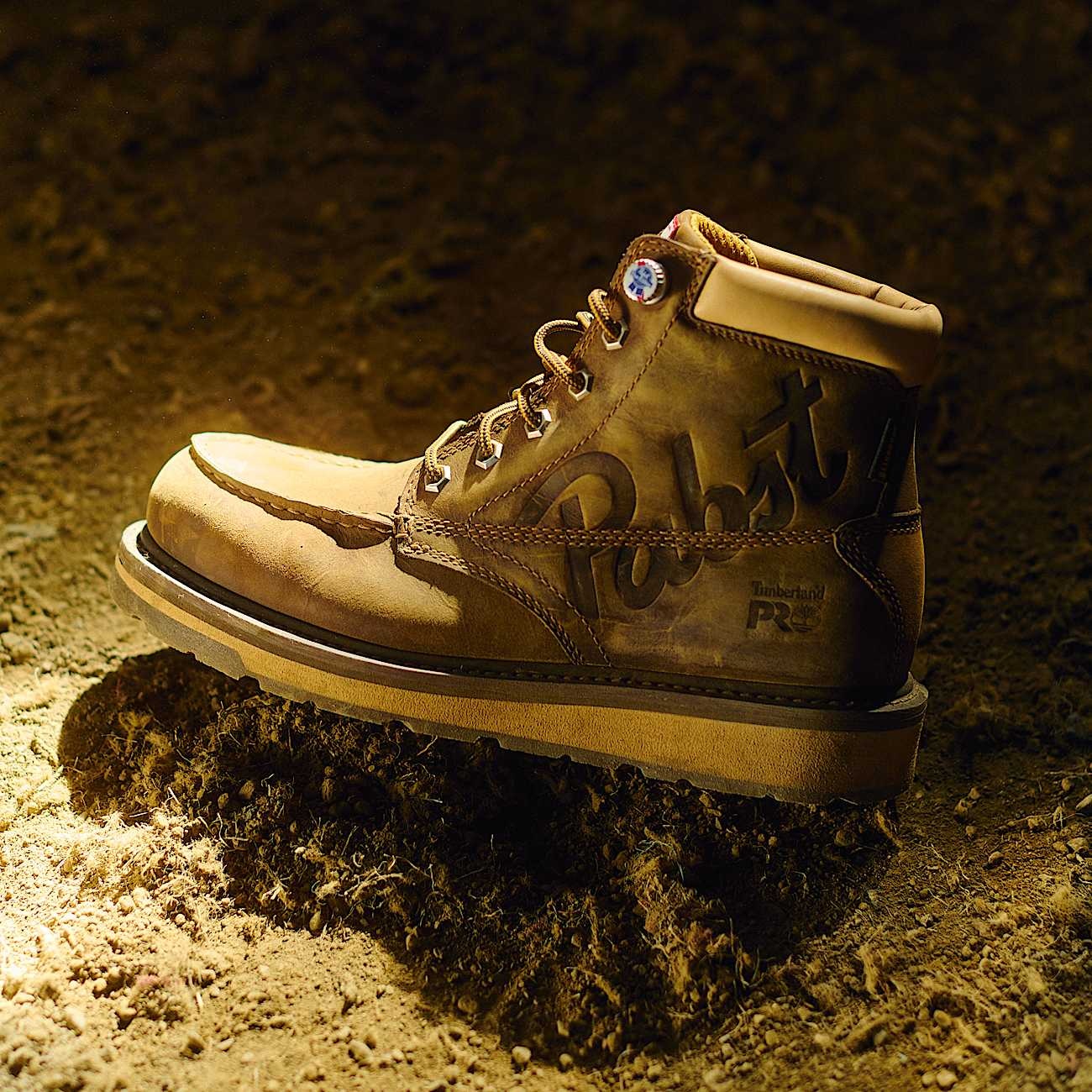 Men's Timberland PRO® and Pabst Blue Ribbon Gridworks 6" Soft Toe Waterproof Work Boot - 10