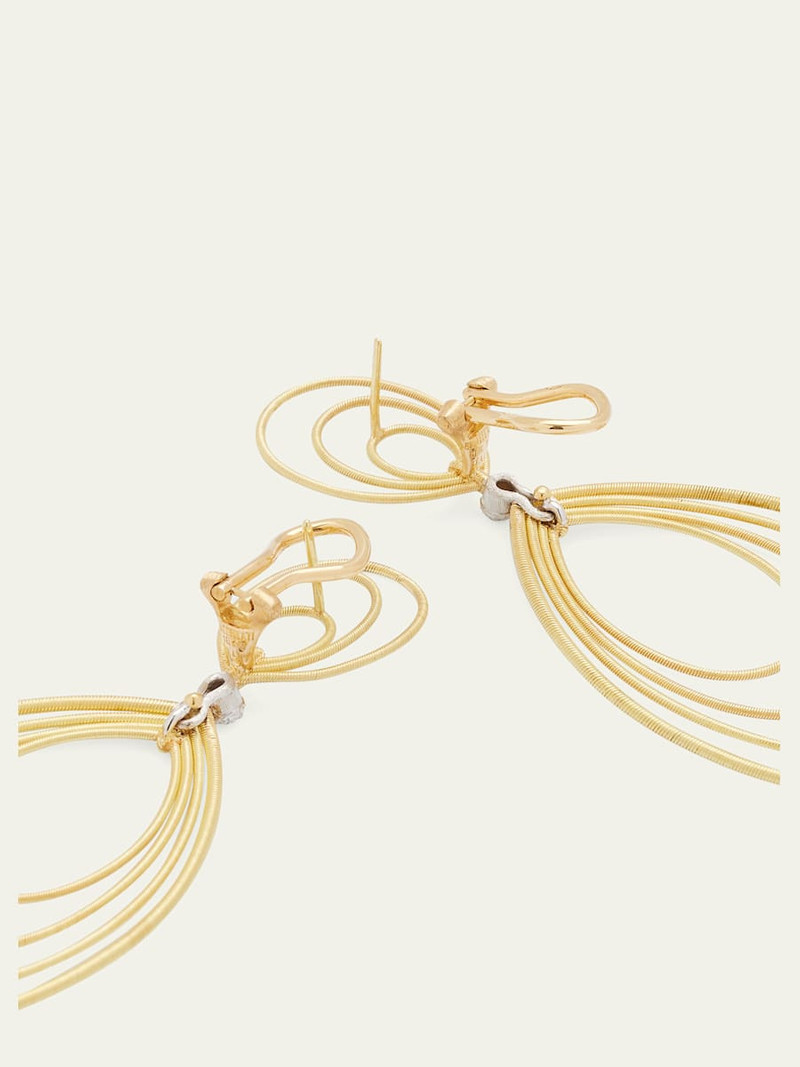 Buccellati Hawaii Waikiki 18k Gold Teardrop Pendant Earrings outlook