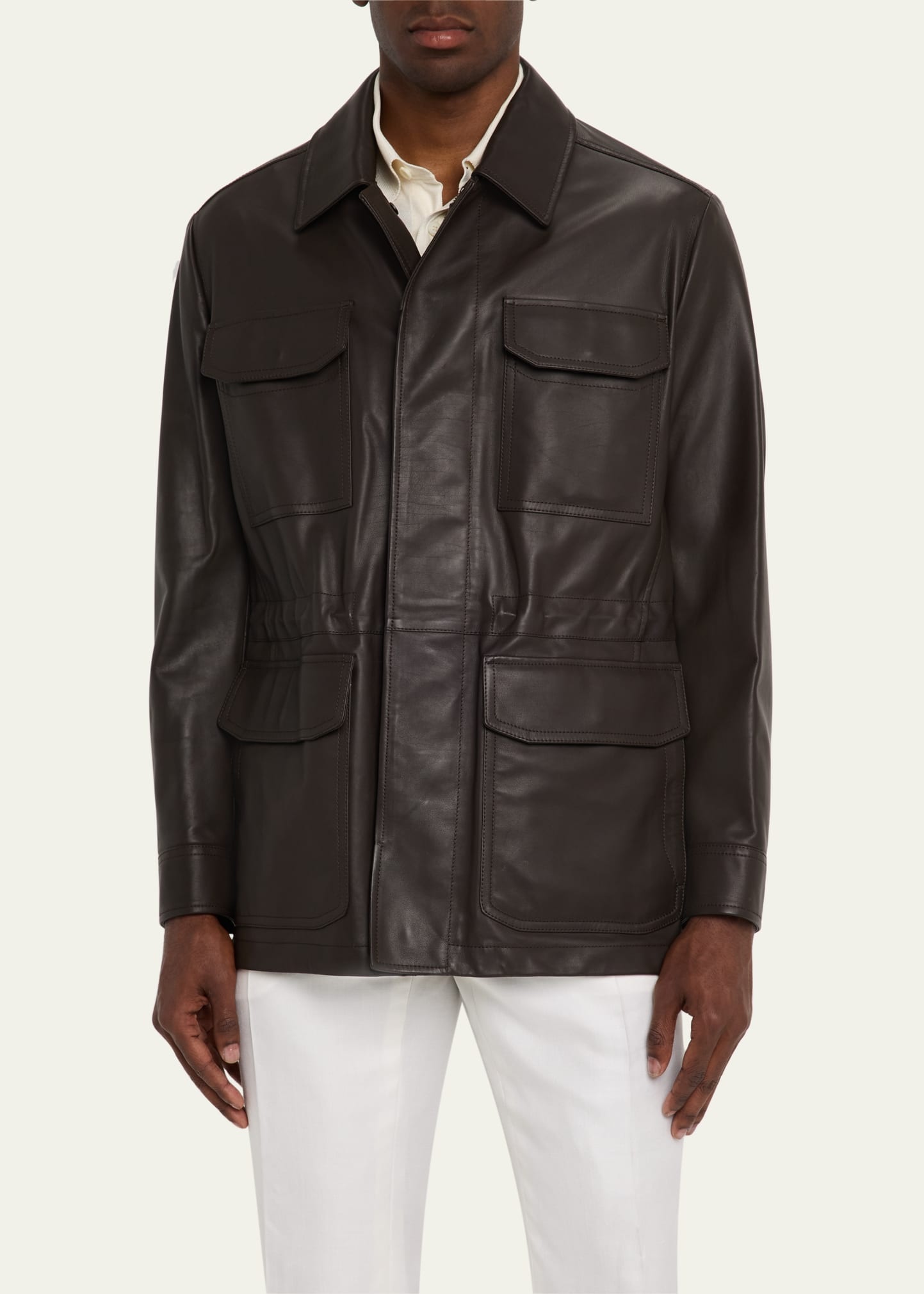 Men's Calfskin Field Jacket - 4
