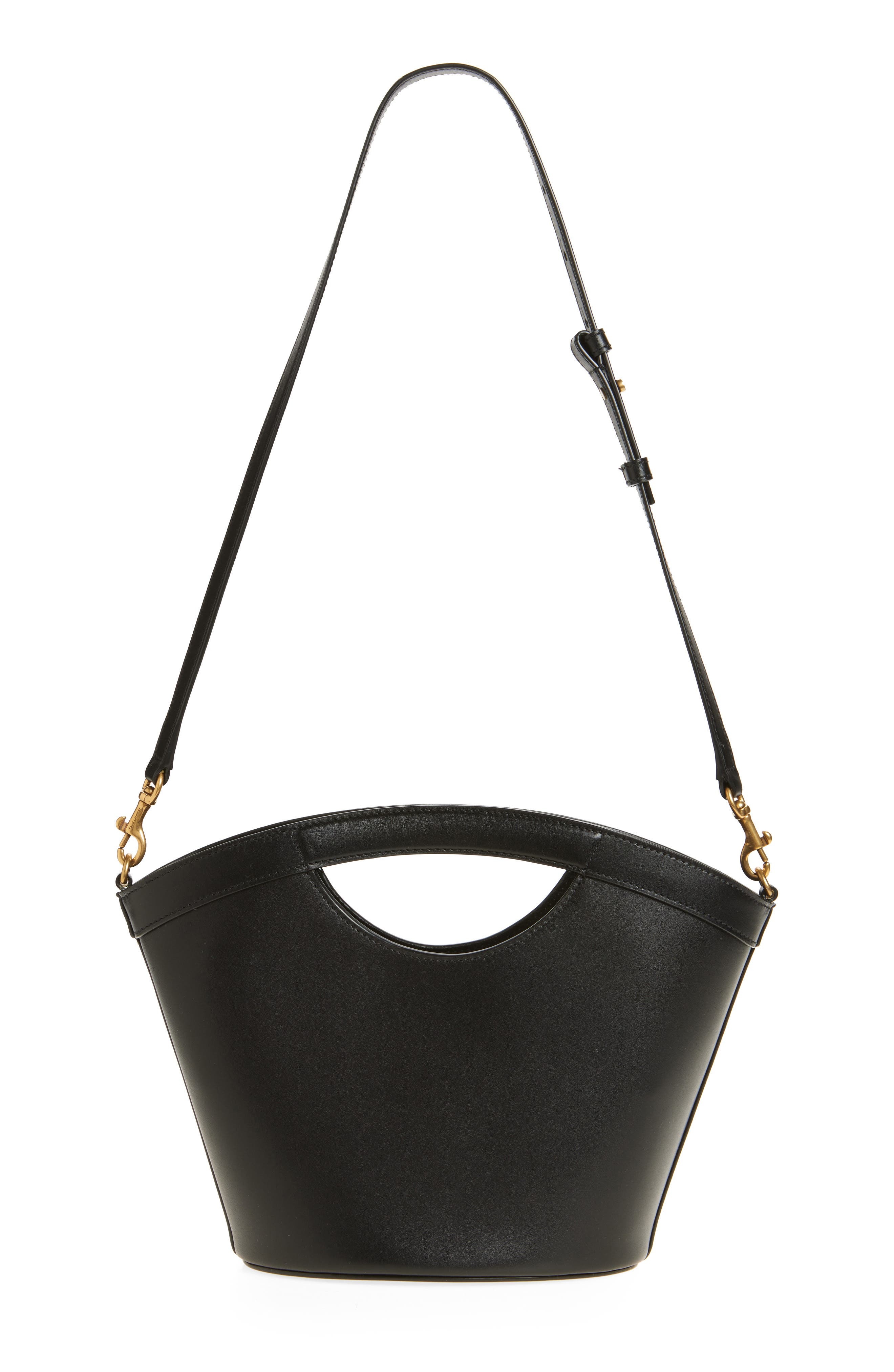 Saint Laurent Mini Celia Leather Handbag in Nero at Nordstrom - 2