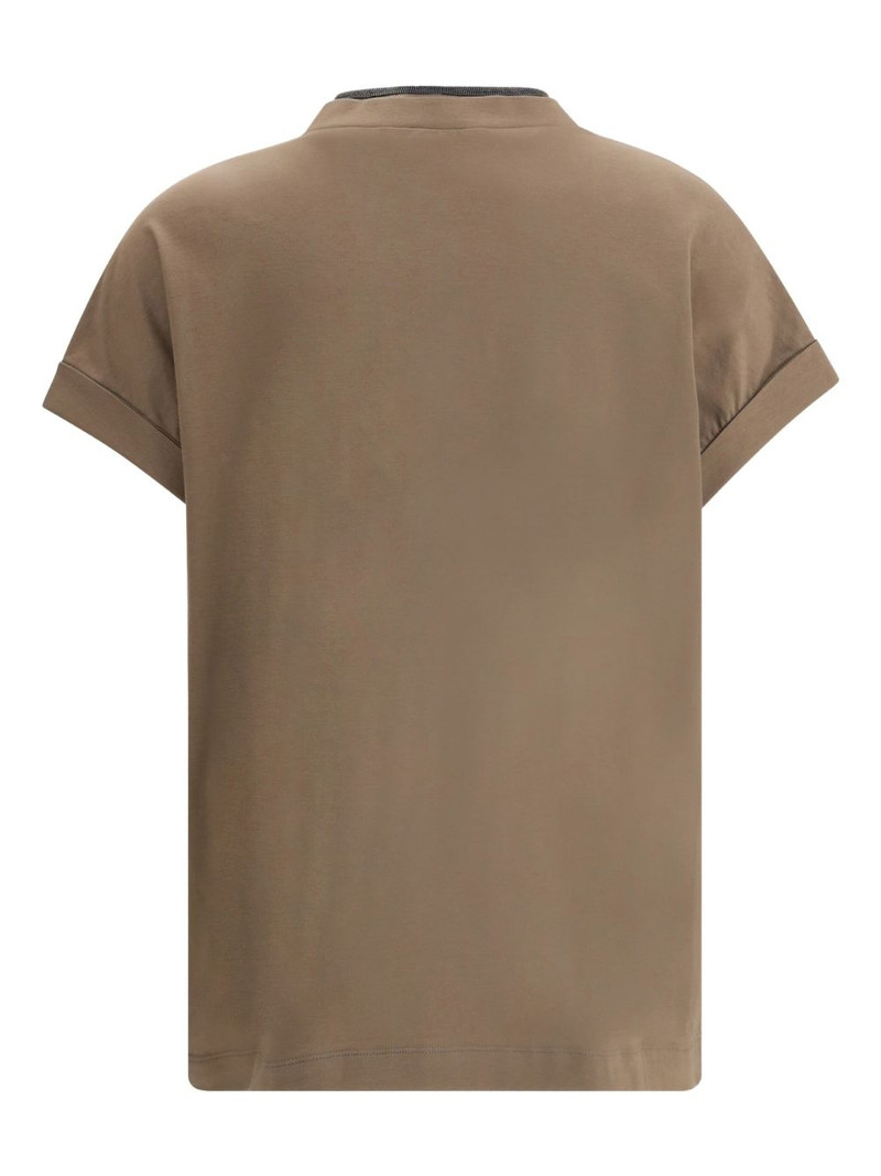 Brunello Cucinelli V-neck short-sleeve top outlook