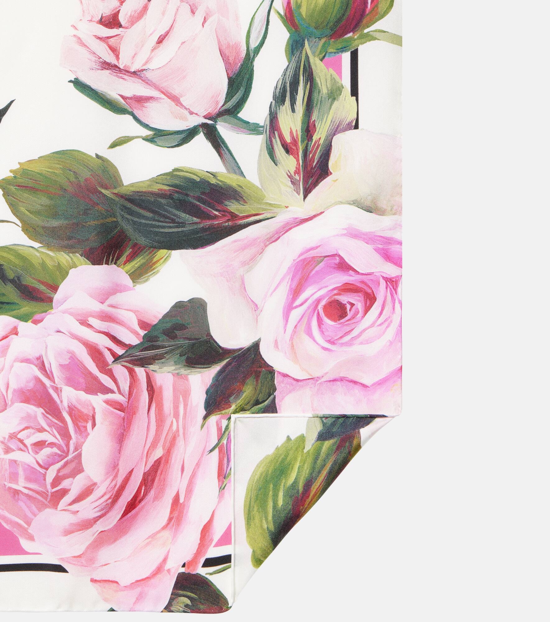 Floral silk scarf - 5